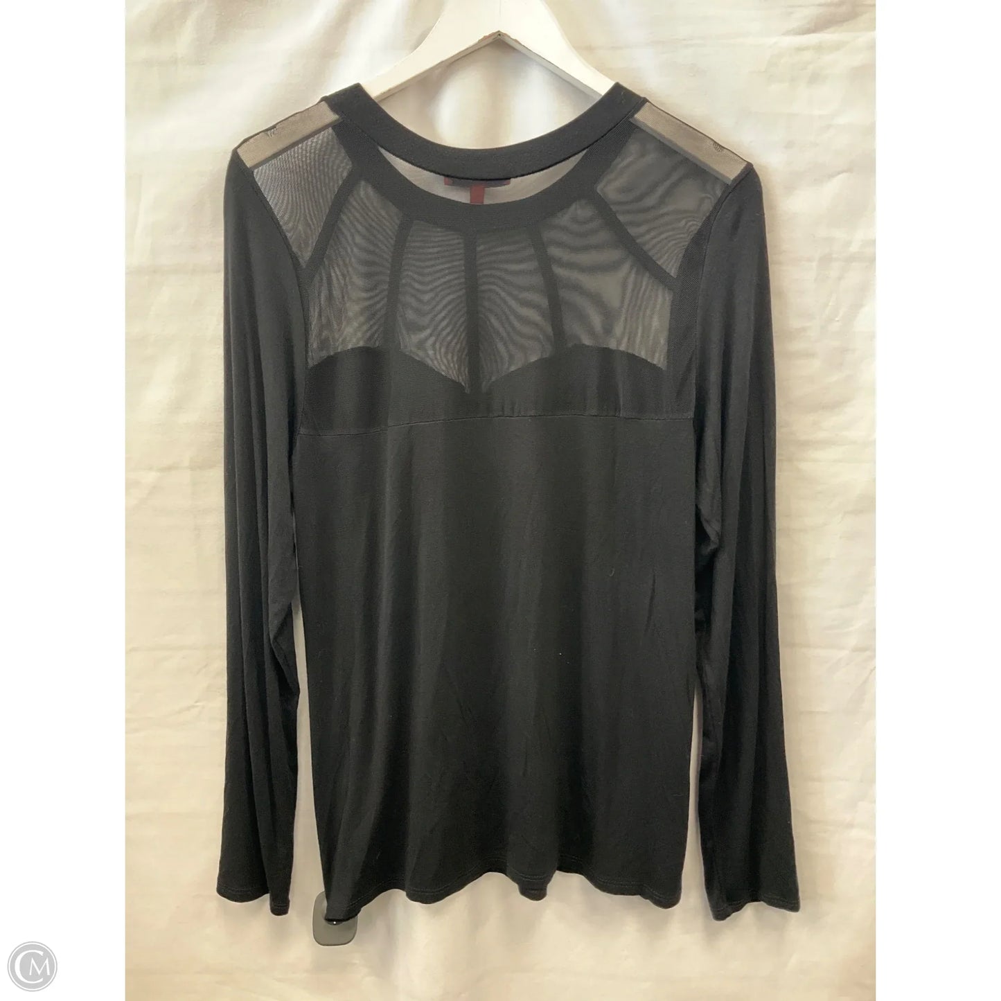 Top Long Sleeve By Bke In Black, Size: L