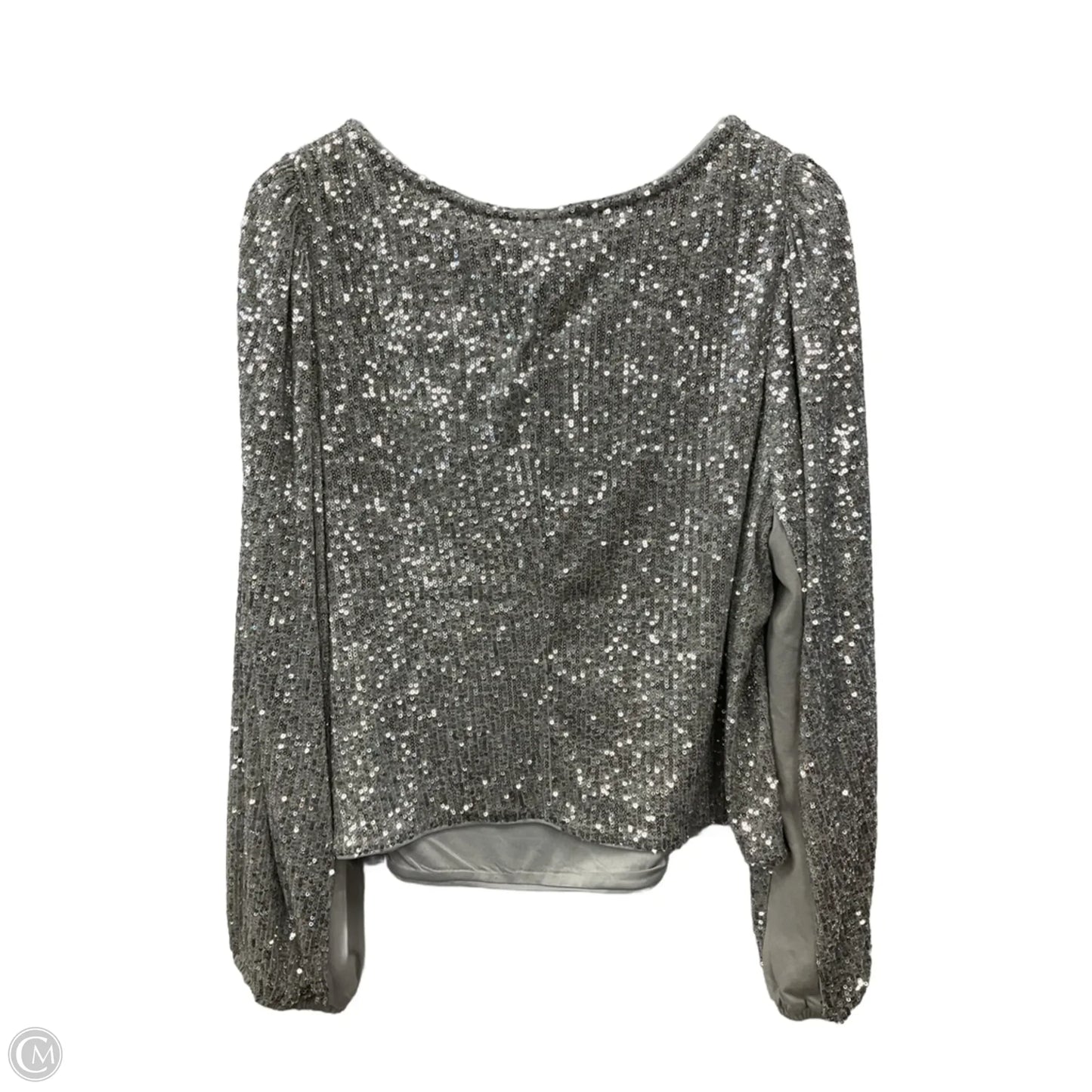 Top Long Sleeve By Torrid In Silver, Size: 2x