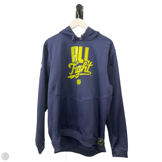 Sweatshirt Hoodie By Under Armour In Navy, Size: Xl