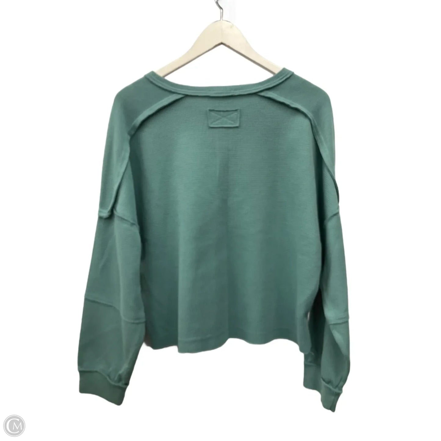 Top Long Sleeve By New In In Green, Size: L