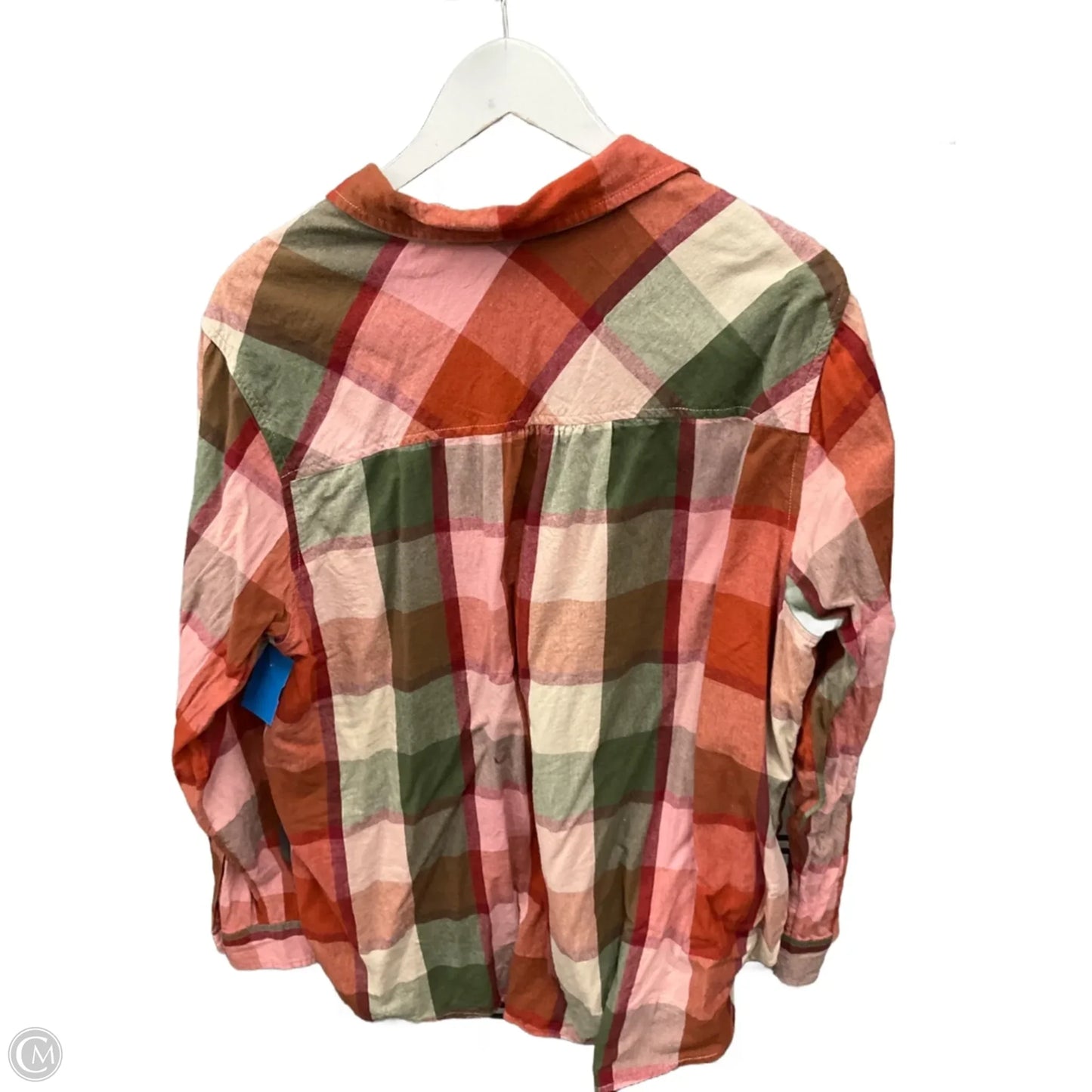 Top Long Sleeve By Time And Tru In Pink & Red, Size: Xxl