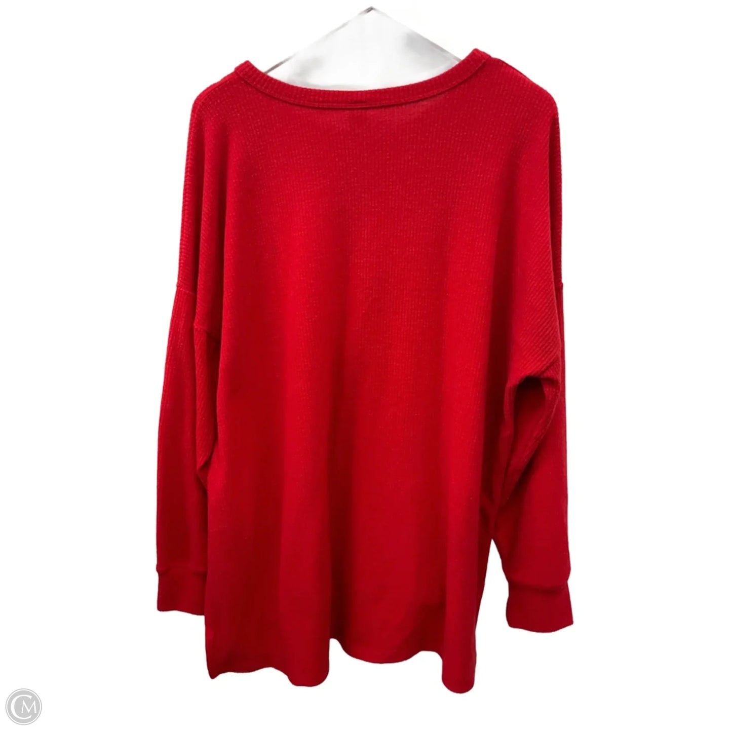 Top Long Sleeve By Old Navy In Red, Size: Xl