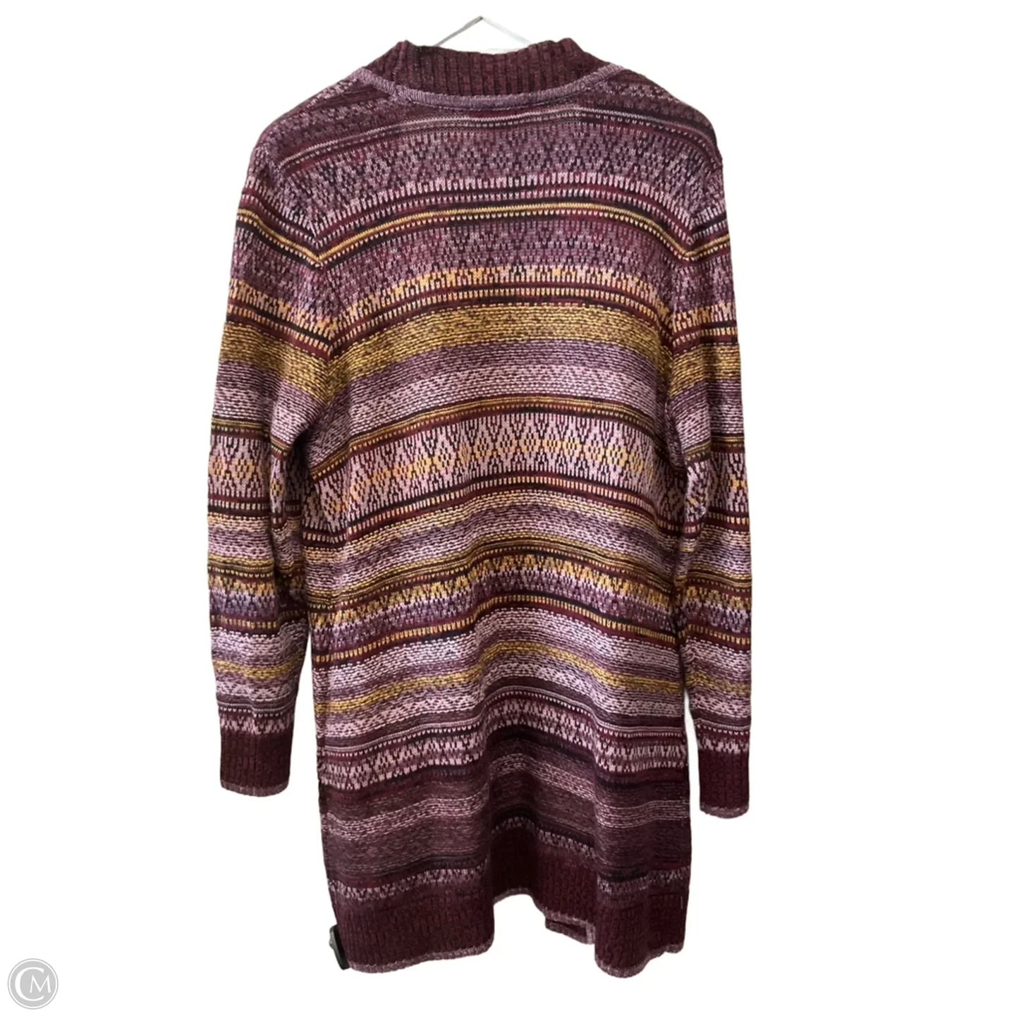 Sweater Cardigan By Christopher And Banks In Purple, Size: L