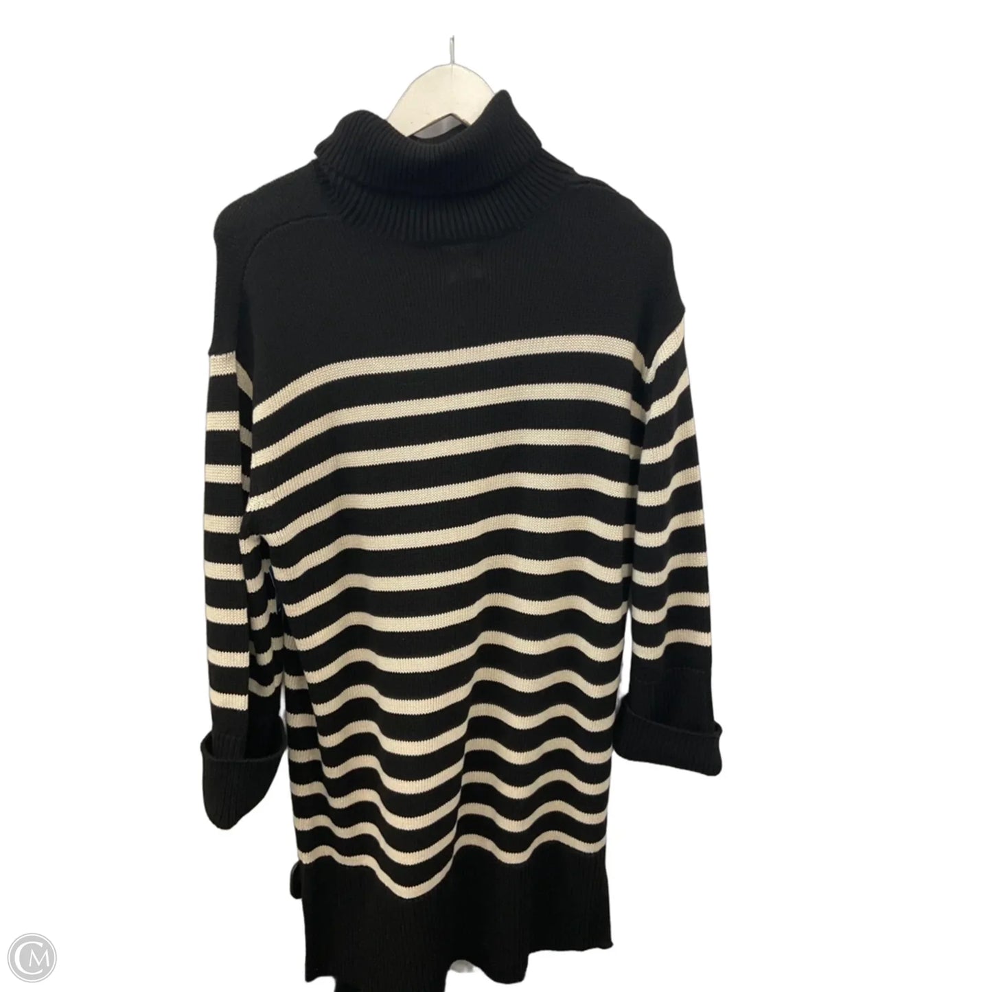 Dress Sweater By Gap In Black & Cream, Size: S