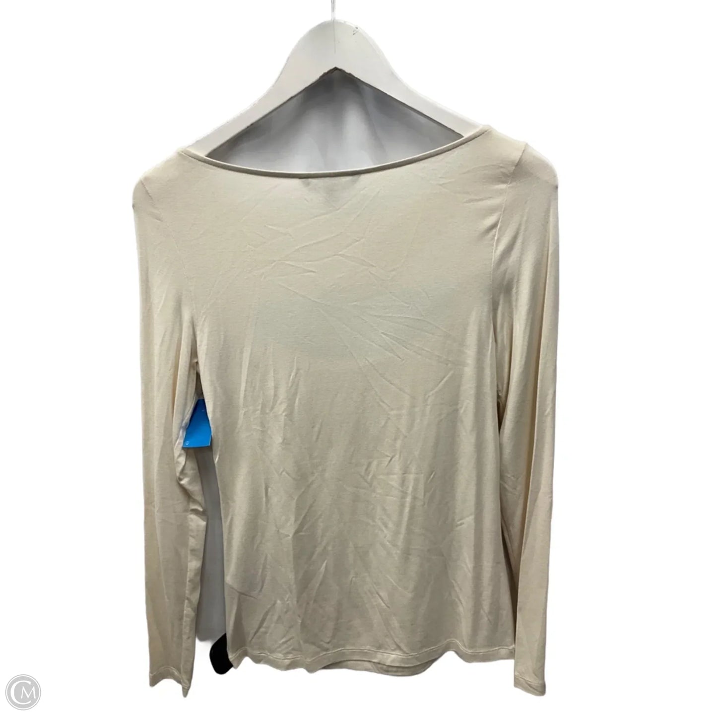 Top Long Sleeve By Banana Republic In Cream, Size: S