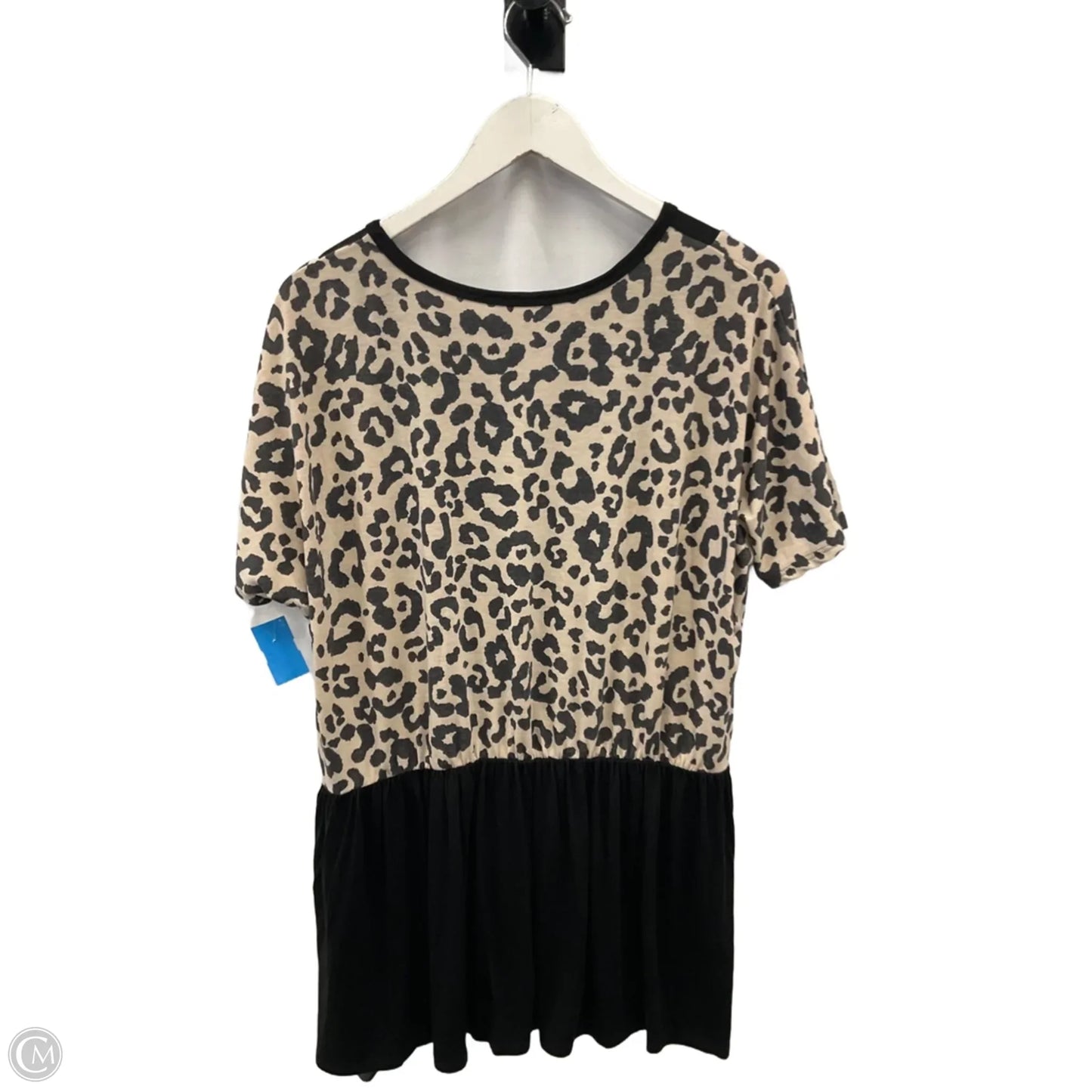 Top Short Sleeve By Heimish Usa In Animal Print, Size: 3x