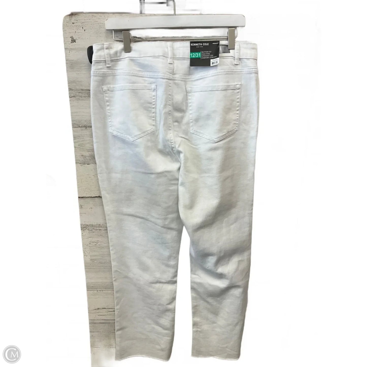 Jeans Straight By Kenneth Cole In White, Size: 12