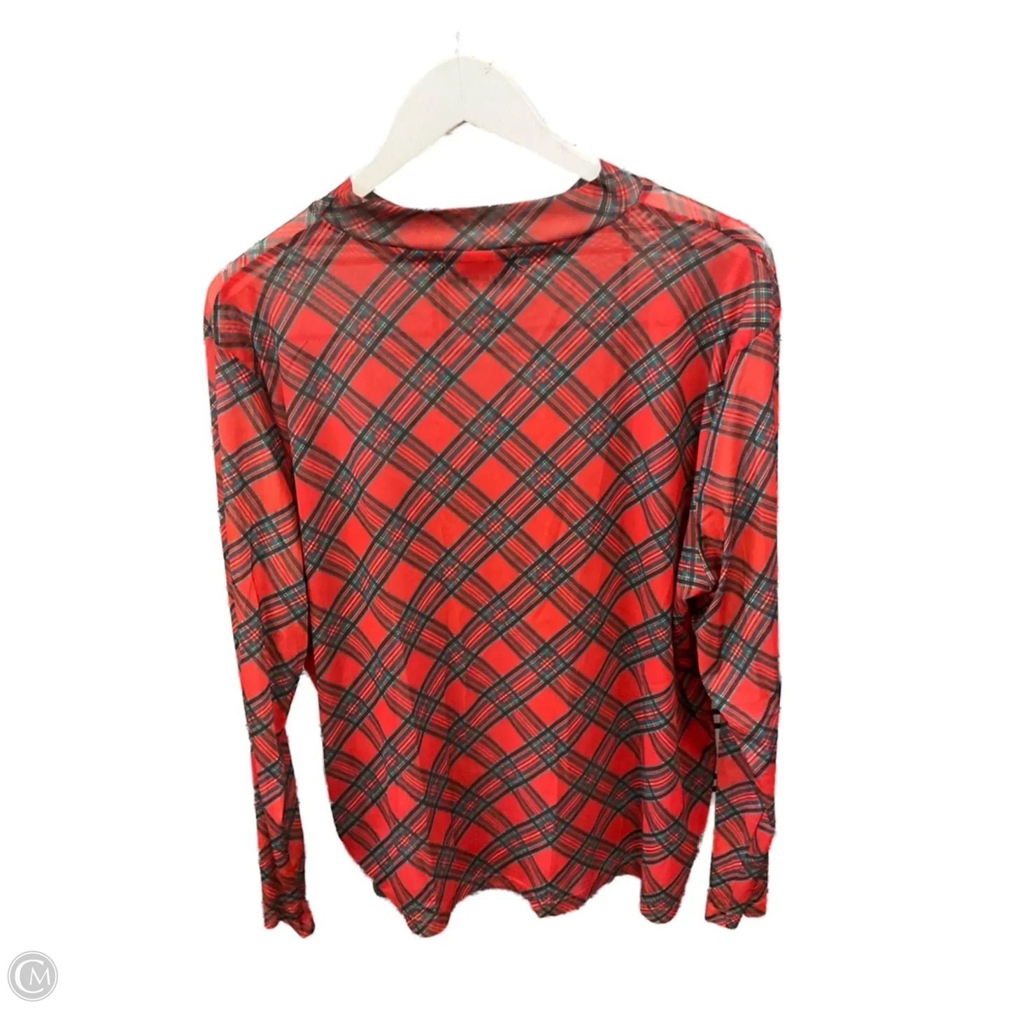 Top Long Sleeve By Clothes Mentor In Red, Size: 3x