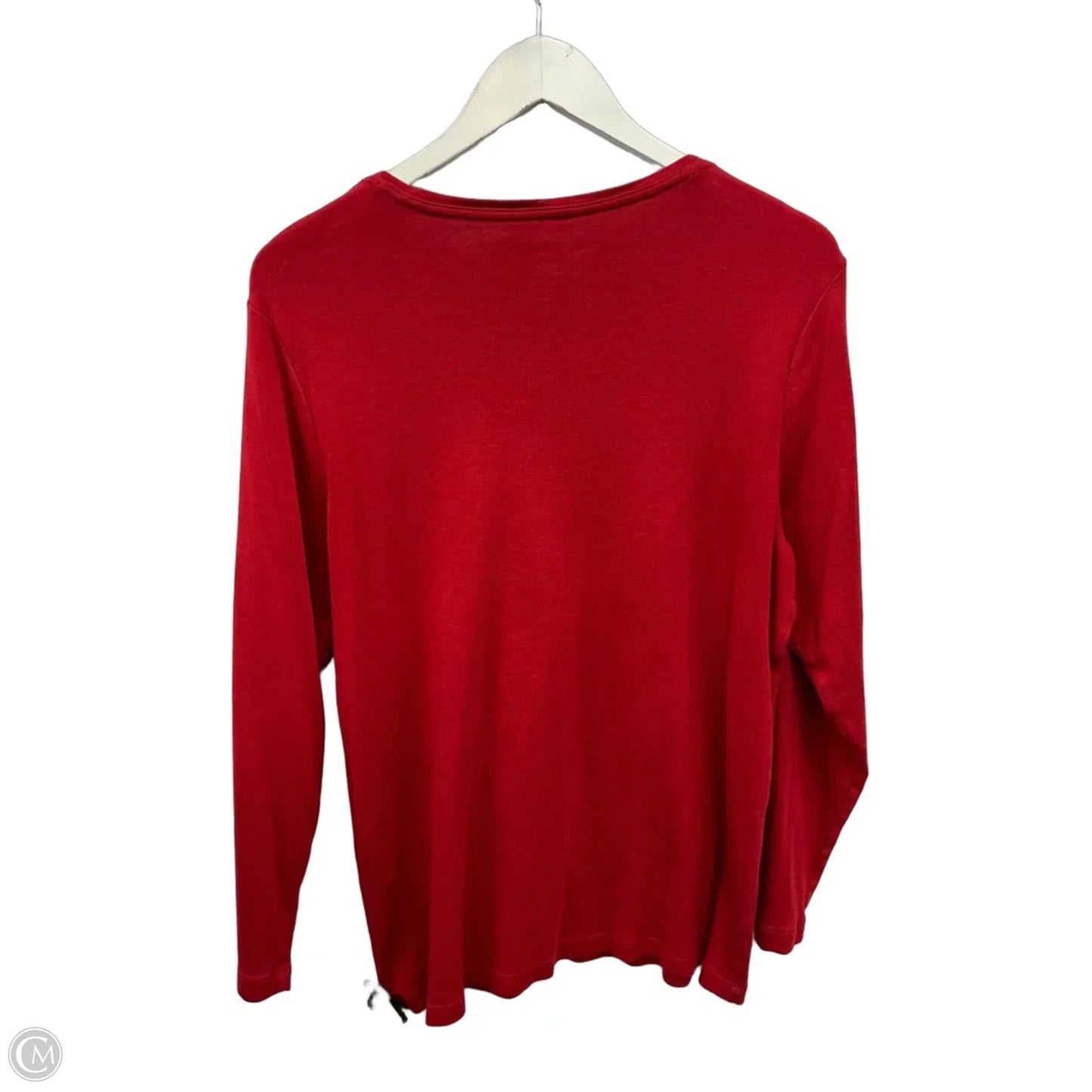 Top Long Sleeve By Chicos In Red, Size: Xl