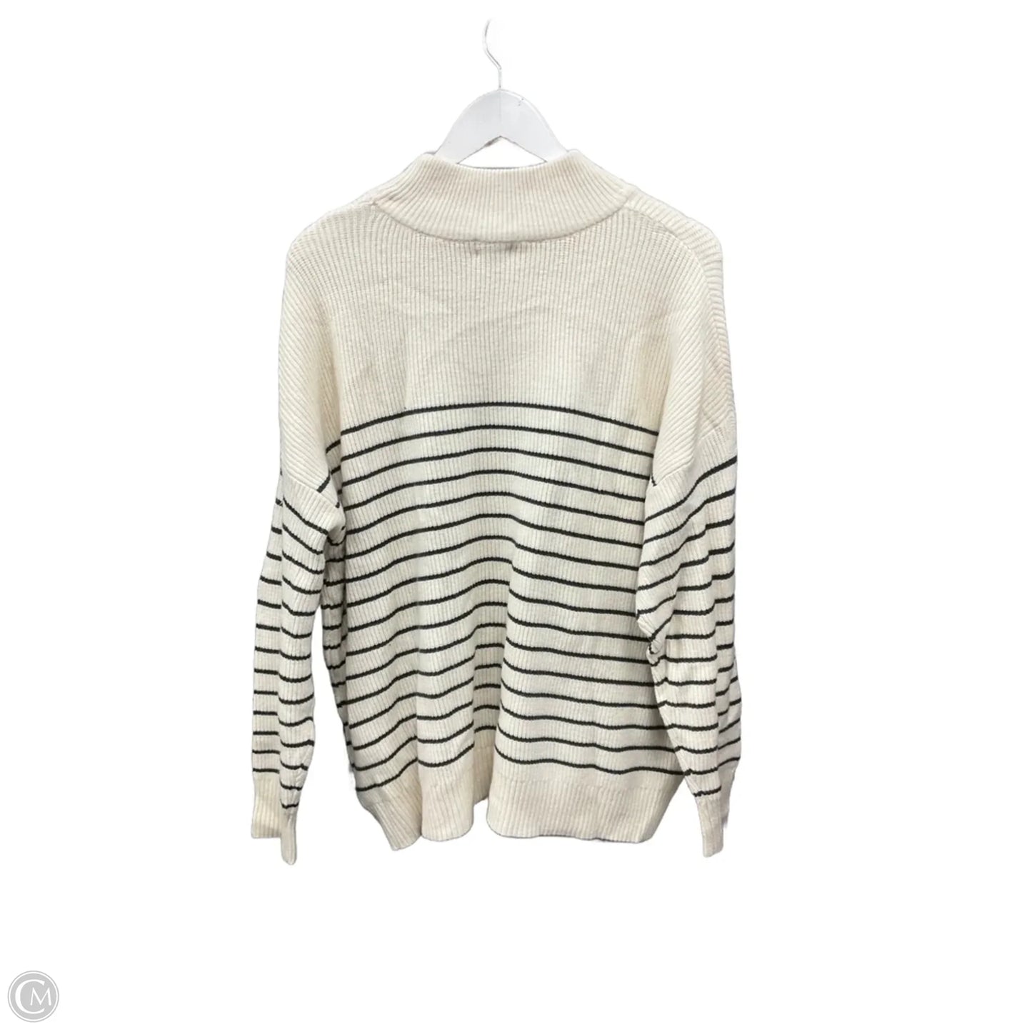 Sweater By Mason & Belle In Cream & Green, Size: 3x