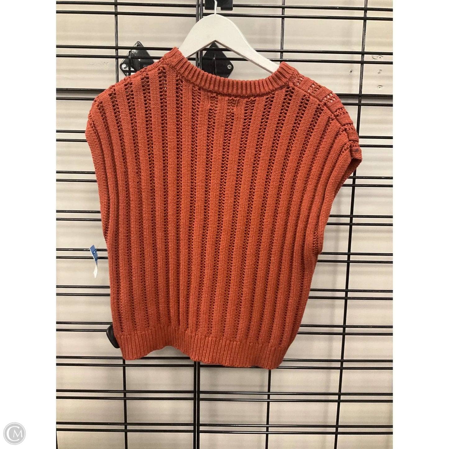 Vest Sweater By Jessica Simpson In Orange, Size: L