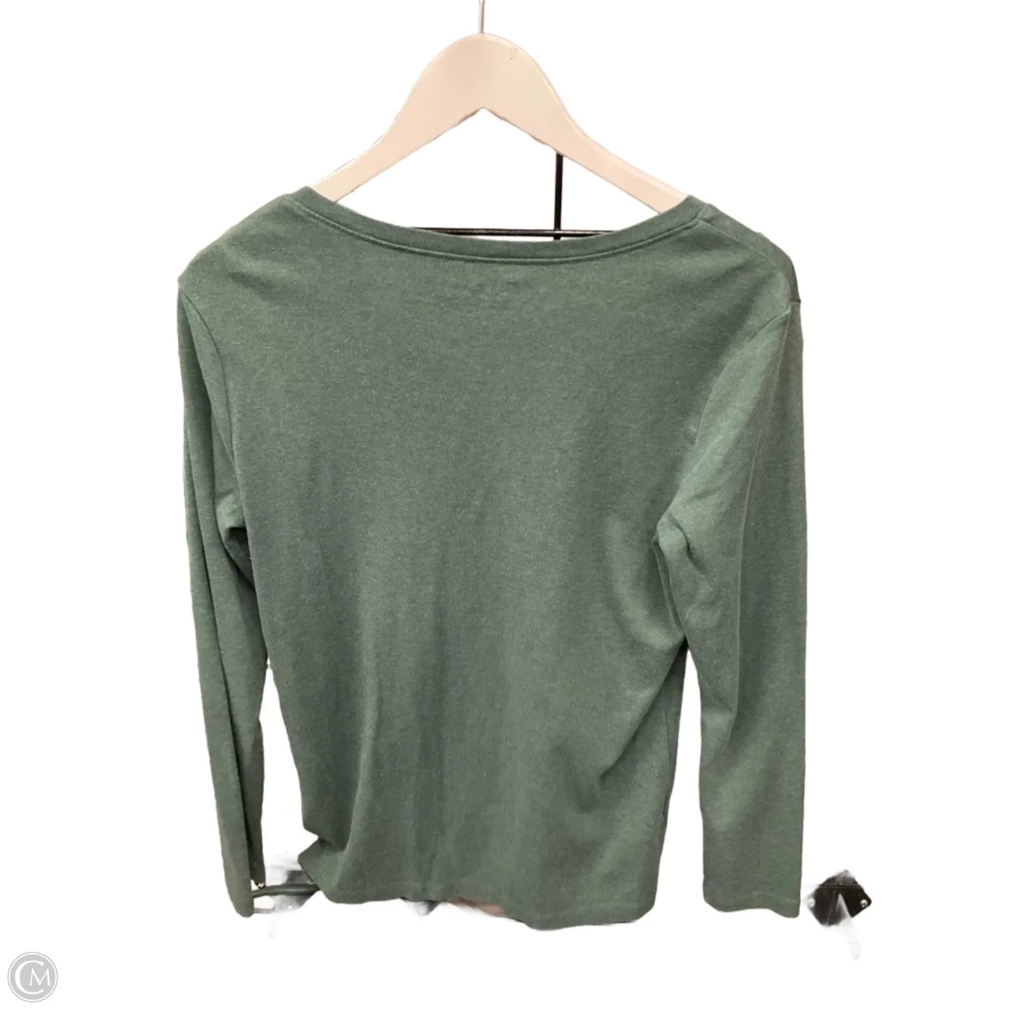 Top Long Sleeve By Eddie Bauer In Green, Size: Xl