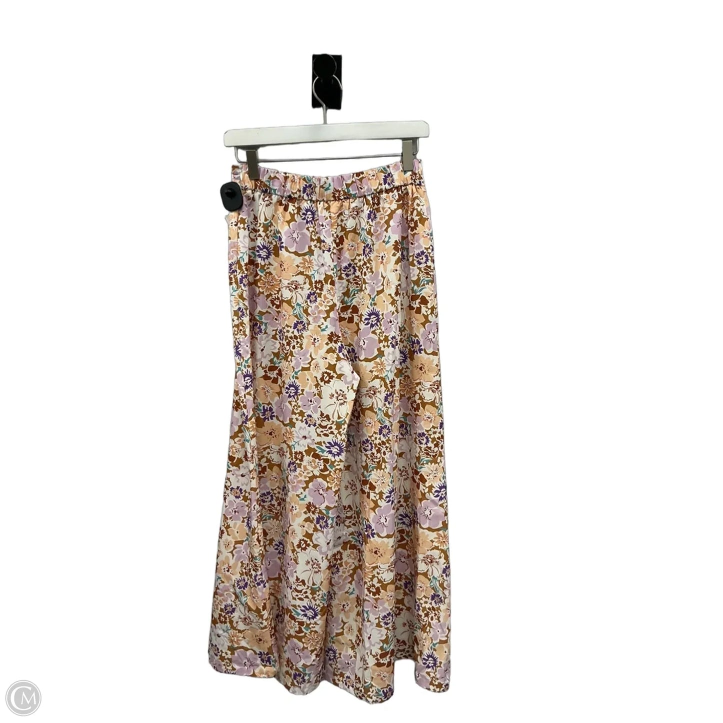 Pants Linen By Simple In Floral Print, Size: S