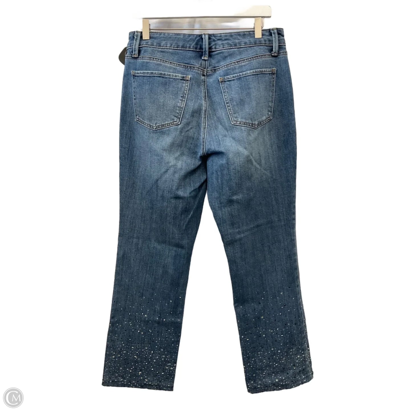 Jeans Straight By Talbots In Blue Denim, Size: 10