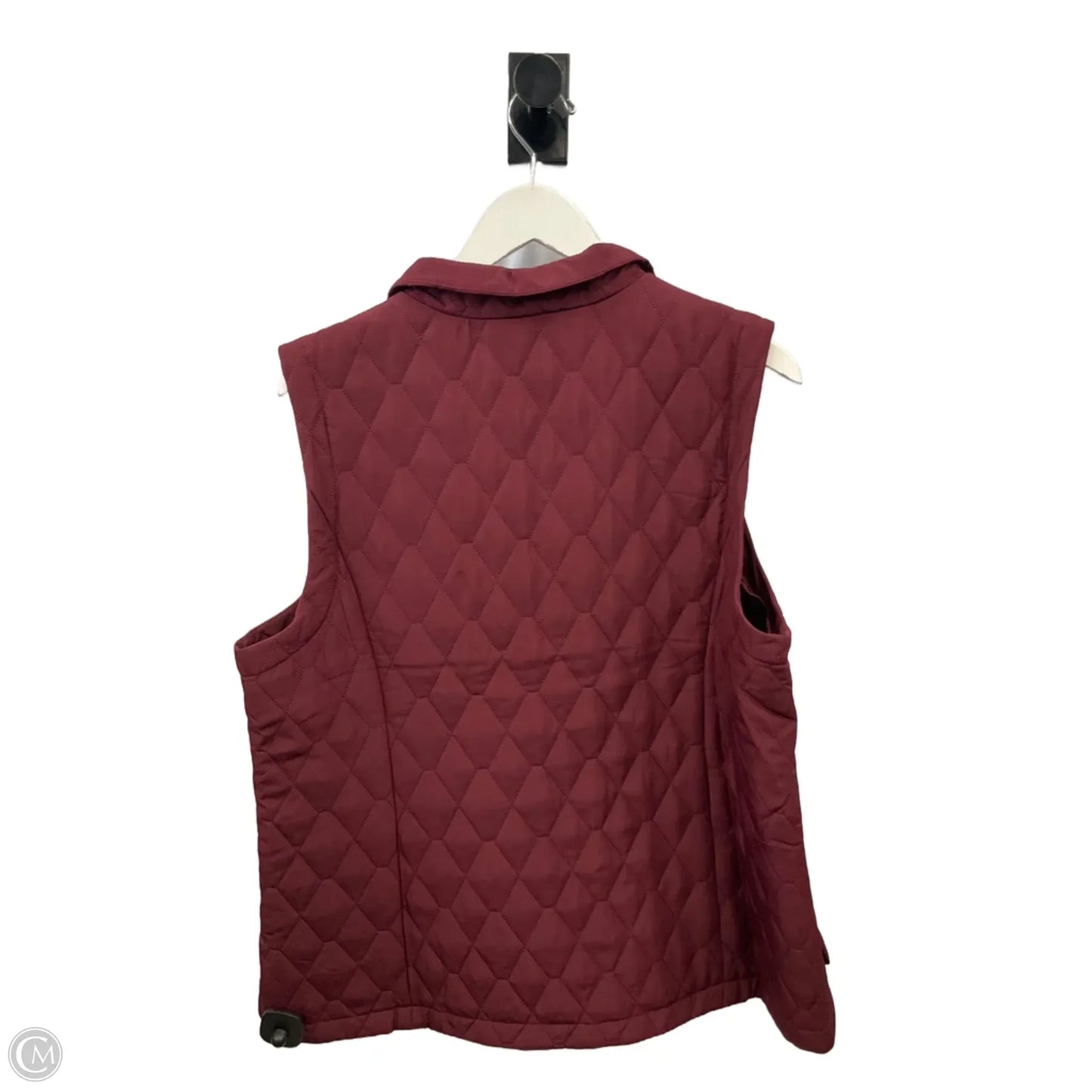Vest Puffer & Quilted By Christopher And Banks In Maroon, Size: Xl