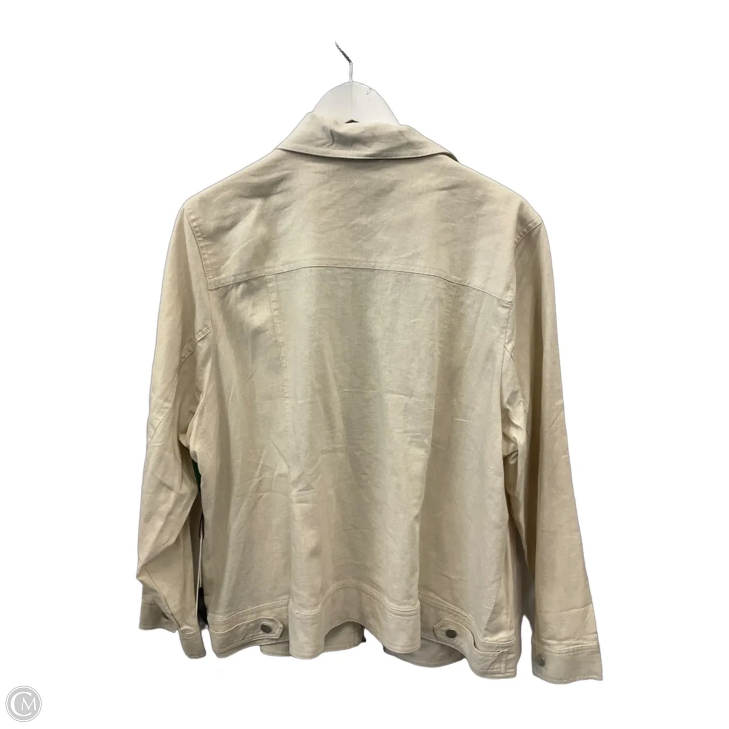 Jacket Utility By Rachel Zoe In Beige, Size: 2x