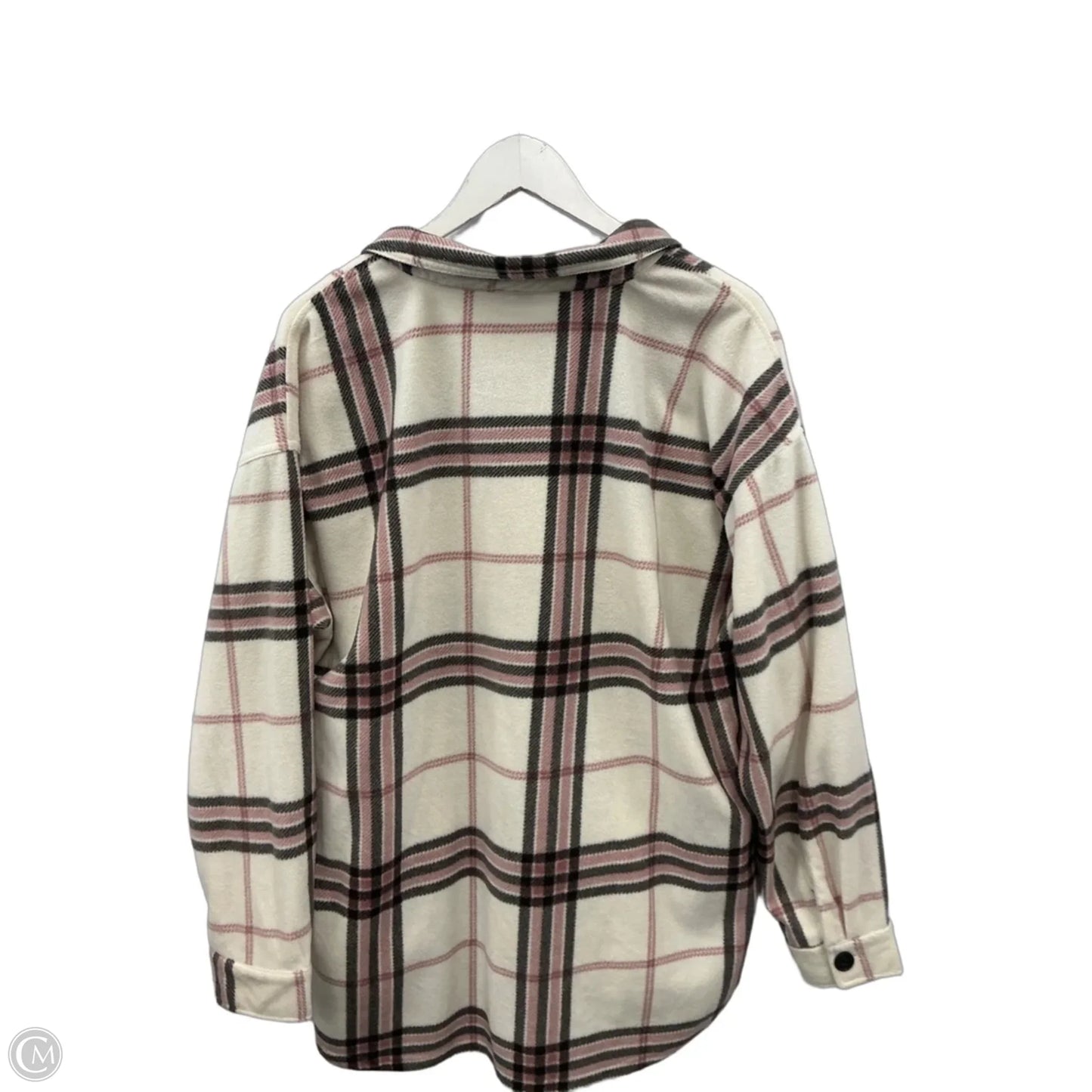 Jacket Shirt By Maurices In Pink, Size: Xxl
