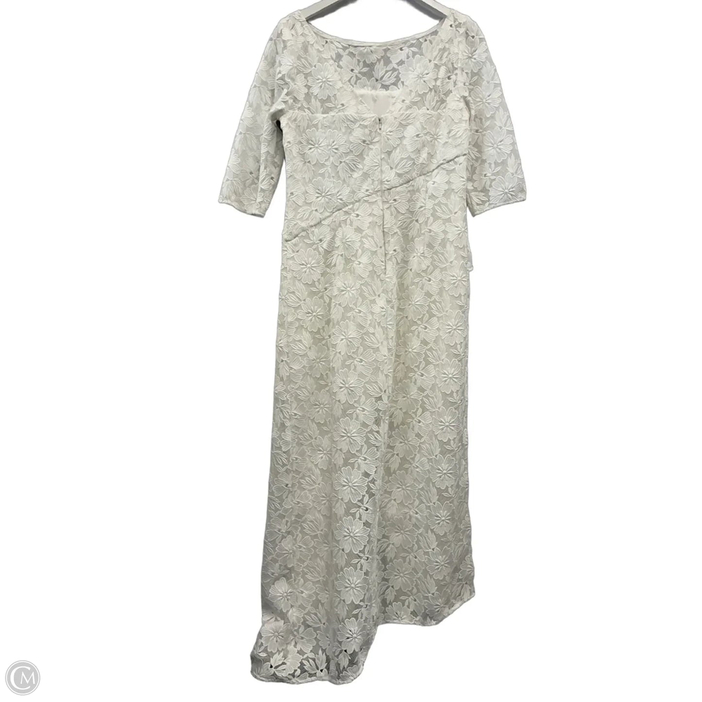 Jumpsuit By Kay Unger In White, Size: 12