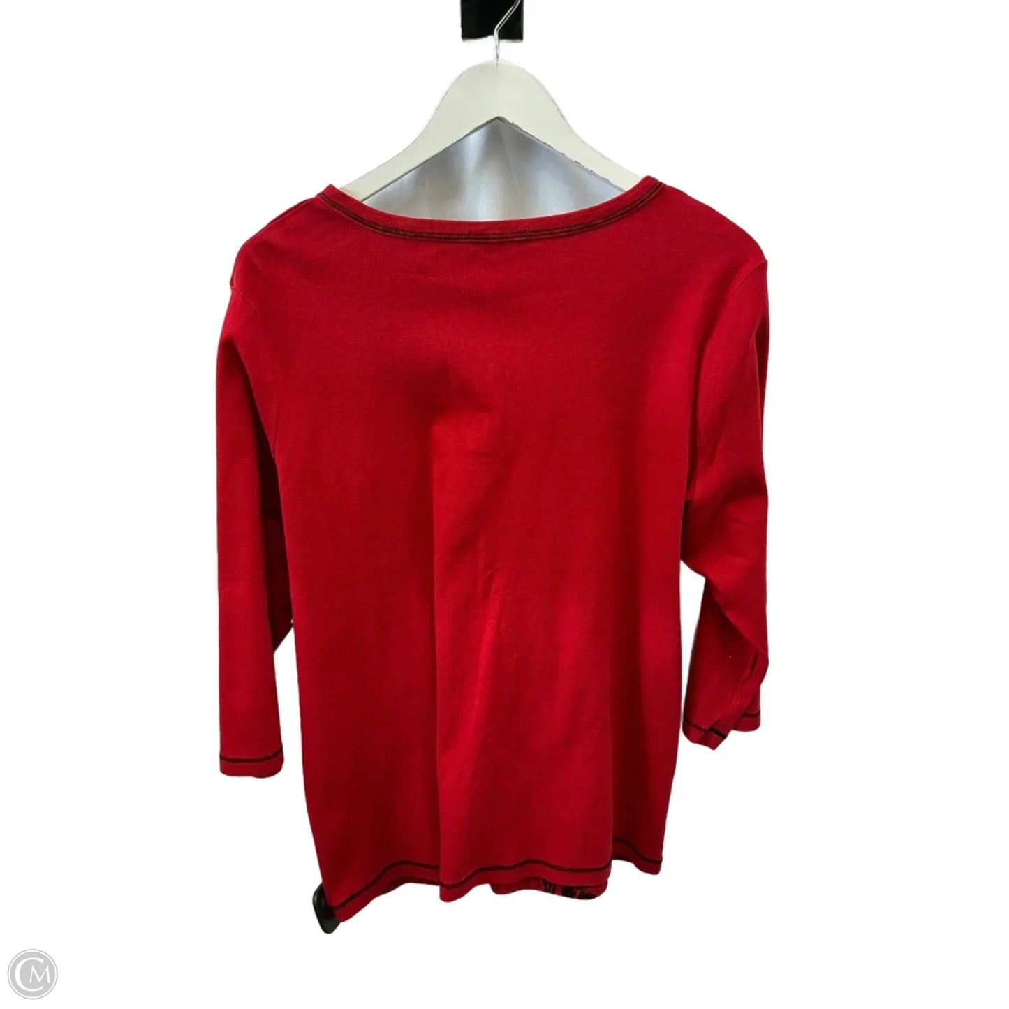 Top 3/4 Sleeve By Clothes Mentor In Red, Size: 2x
