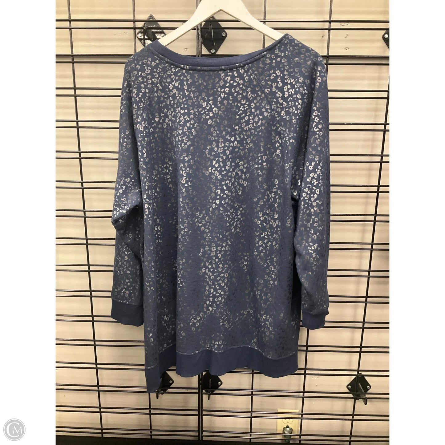 Top Long Sleeve By Jane And Delancey In Blue, Size: 2x