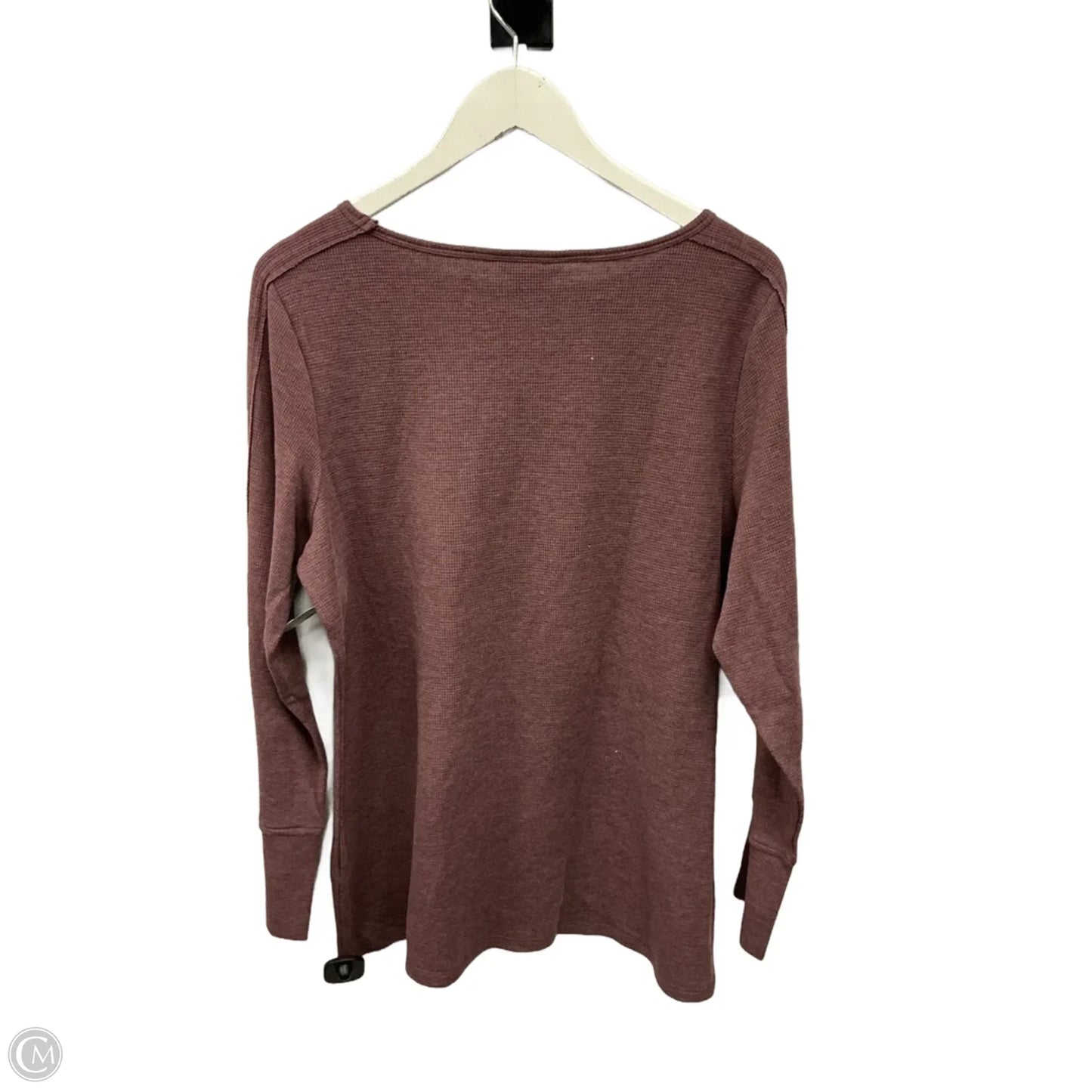 Top Long Sleeve Basic By Christopher And Banks In Brown, Size: L