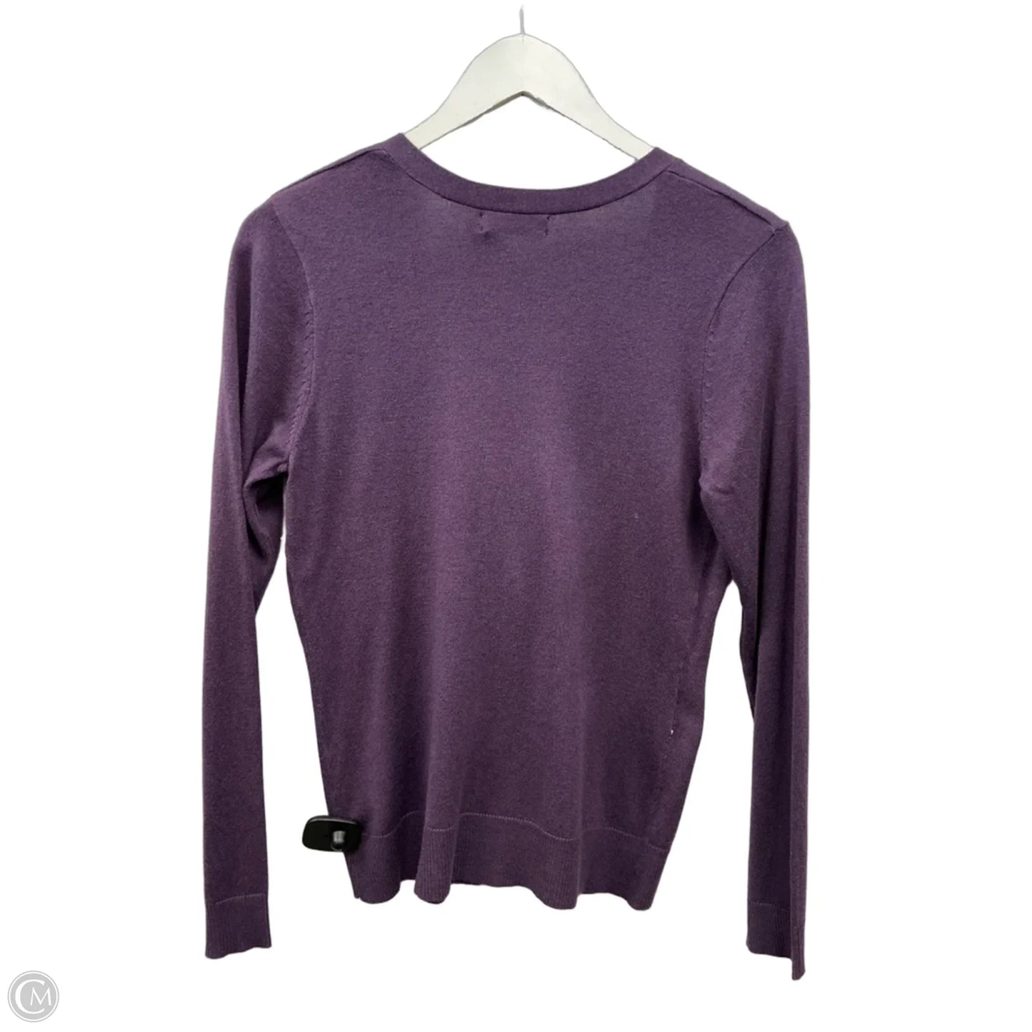 Sweater Cardigan By New York And Co In Purple, Size: M