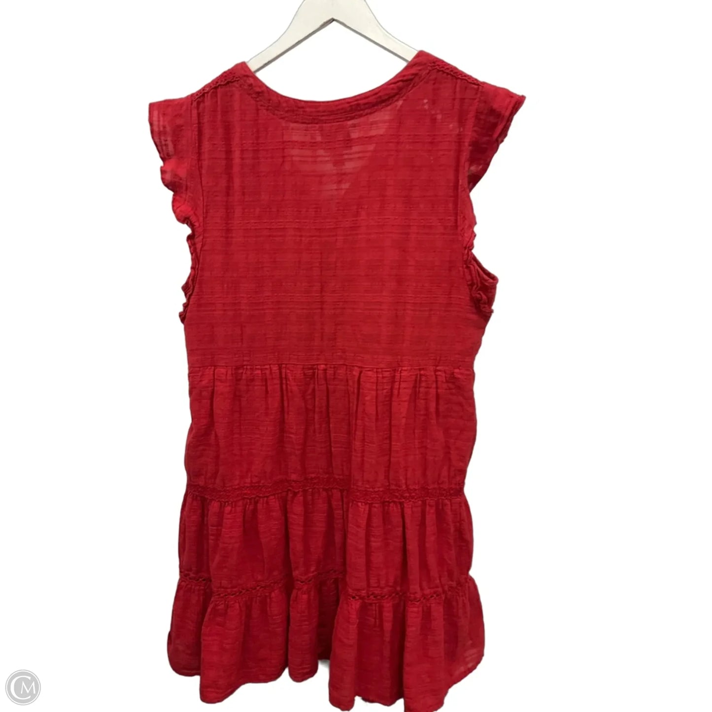 Dress Casual Short By Knox Rose In Red, Size: Xxl