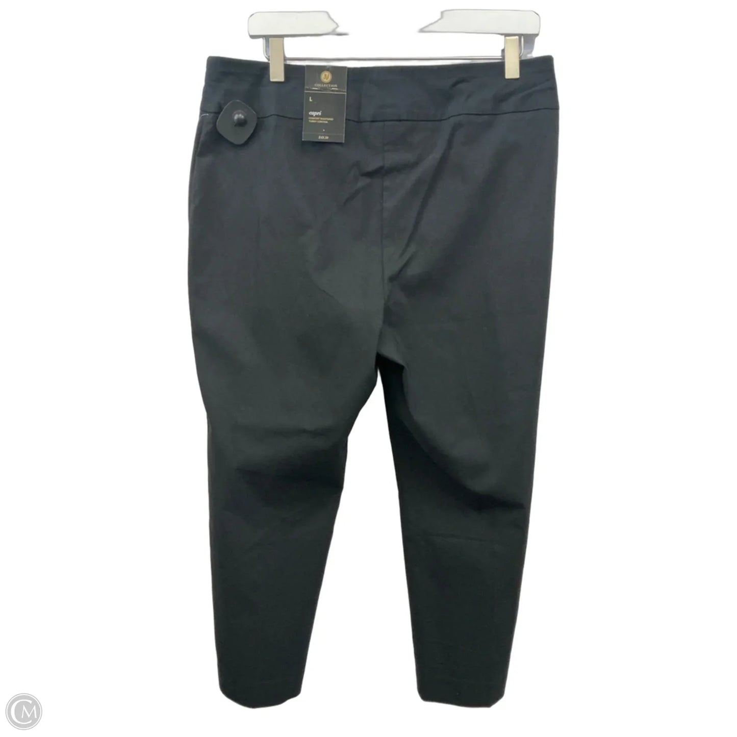 Capris By Jm Collections In Black, Size: L