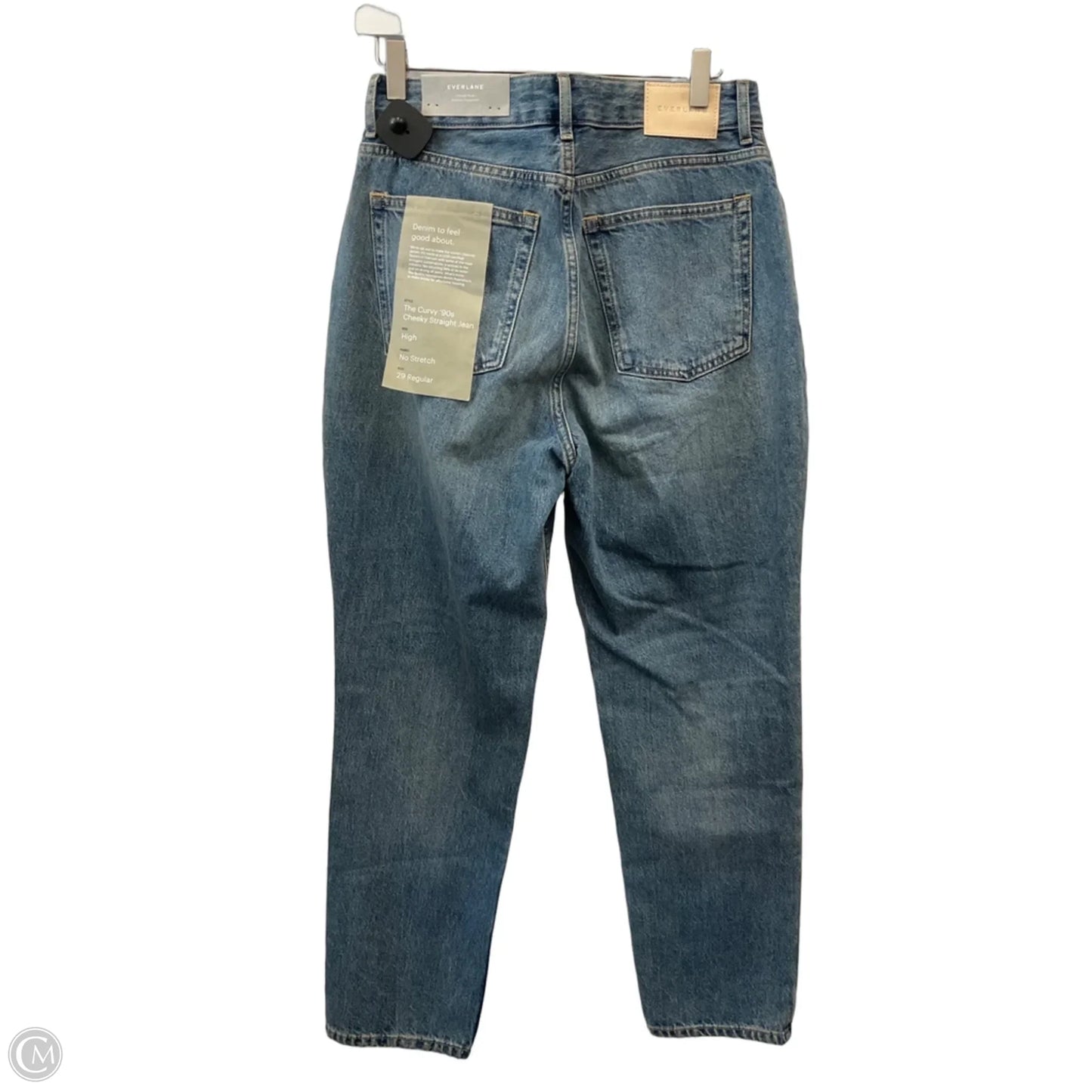 Jeans Straight By Everlane In Blue Denim, Size: 8