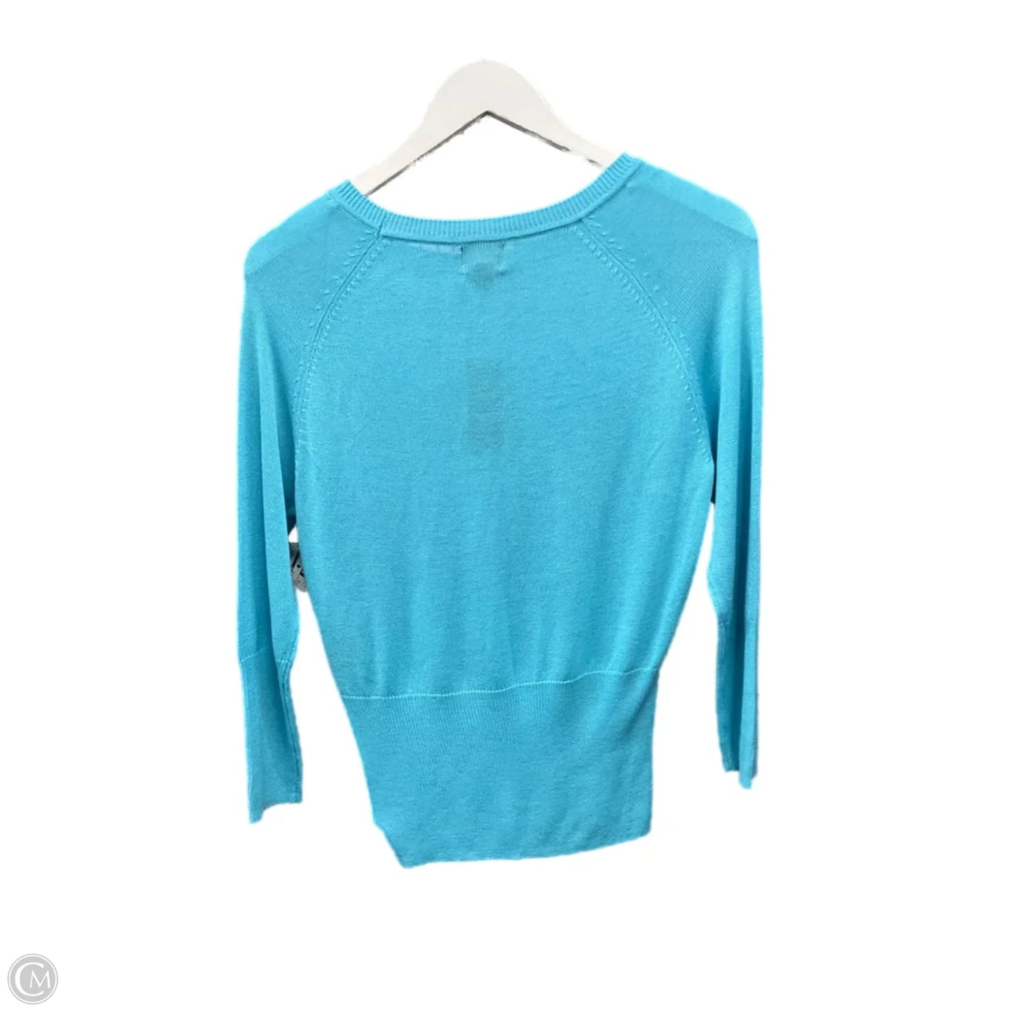 Sweater Short Sleeve By Worthington In Blue, Size: Xs
