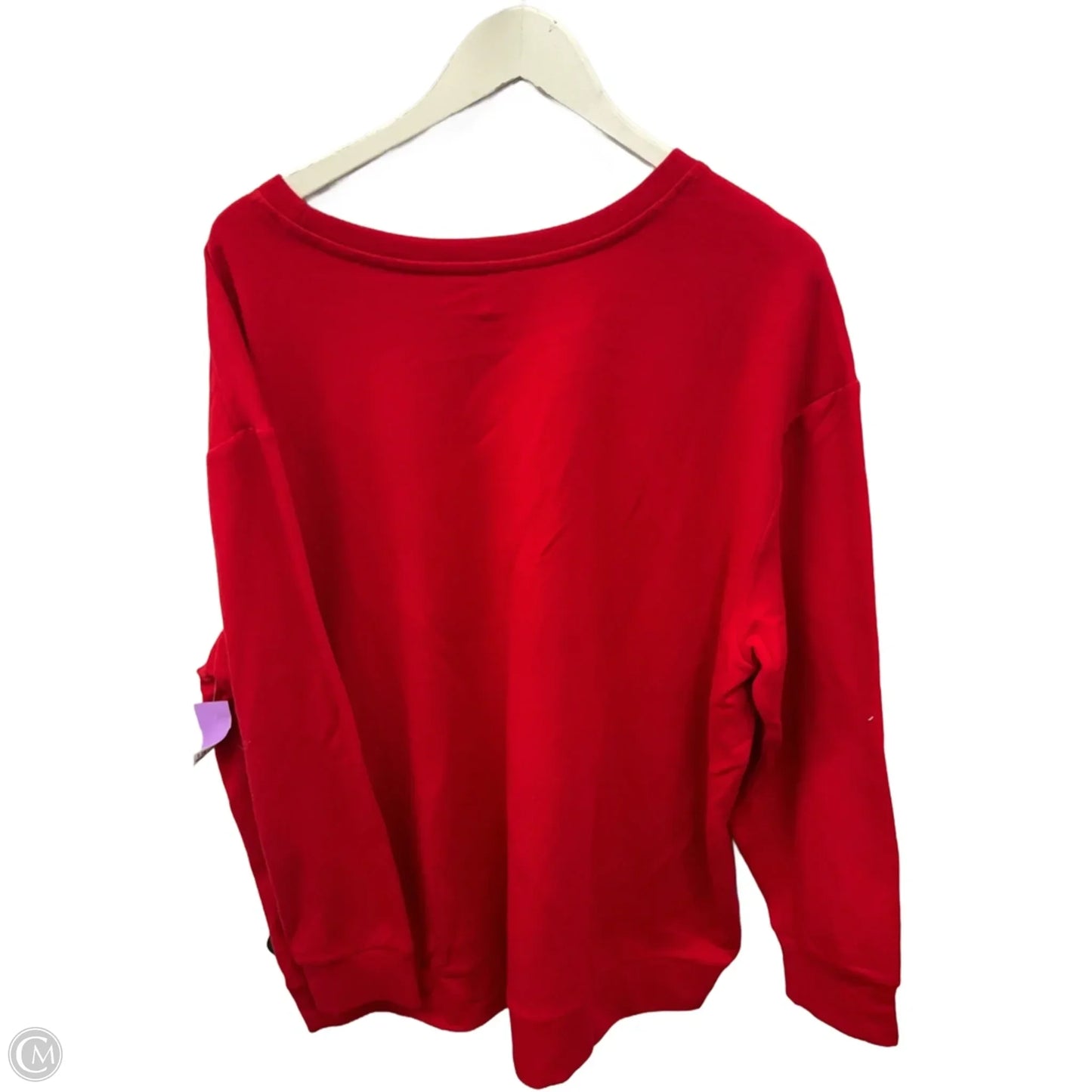 Top Long Sleeve Basic By Clothes Mentor In Red, Size: 2x