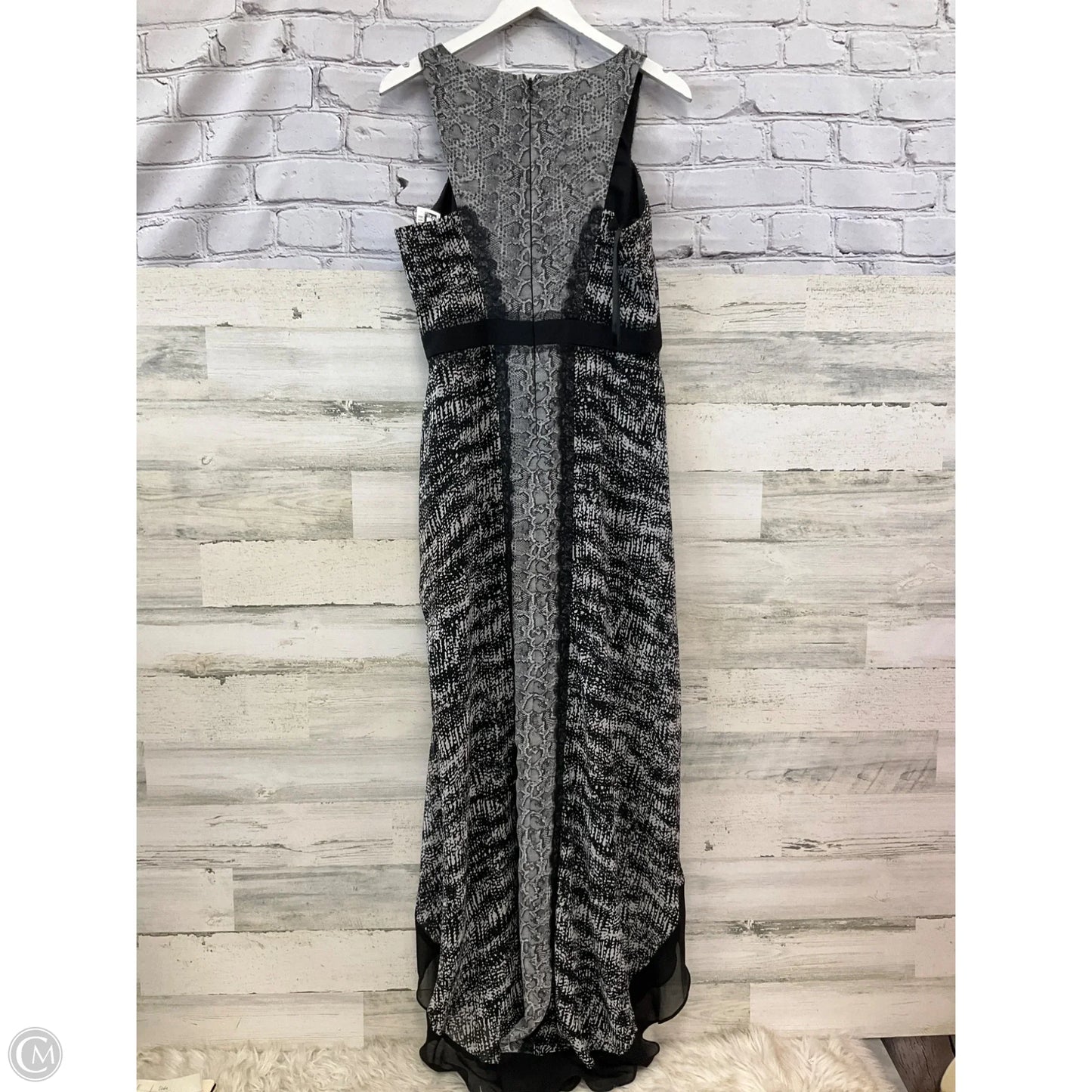 Dress Casual Maxi By Bcbg In Grey, Size: M