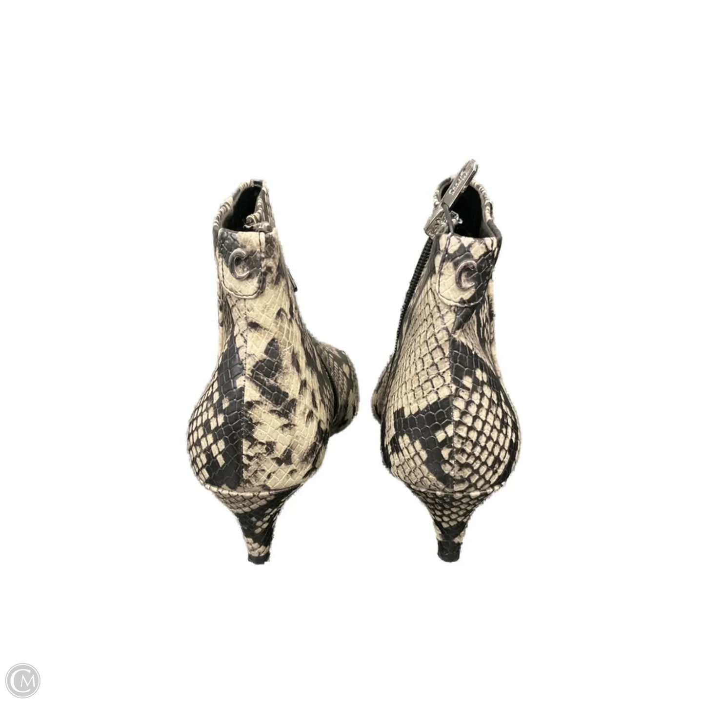 Boots Ankle Heels By Circus By Sam Edelman In Snakeskin Print, Size: 6.5