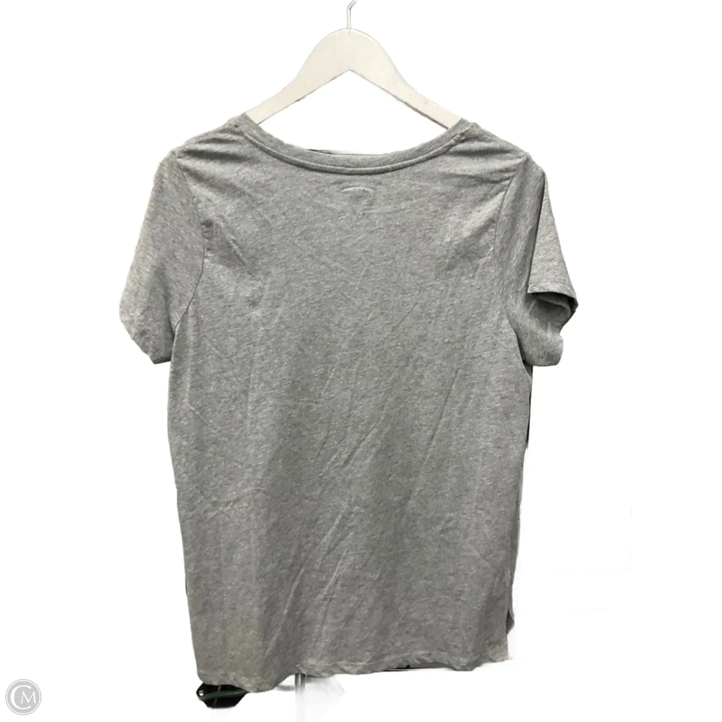 Top Short Sleeve By Cme In Grey, Size: L