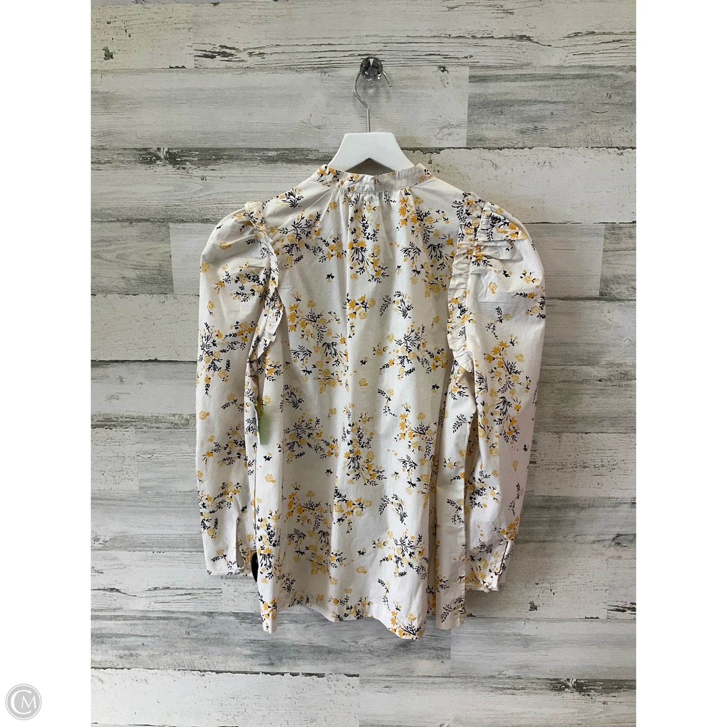 Top Long Sleeve By J. Crew In Yellow, Size: S