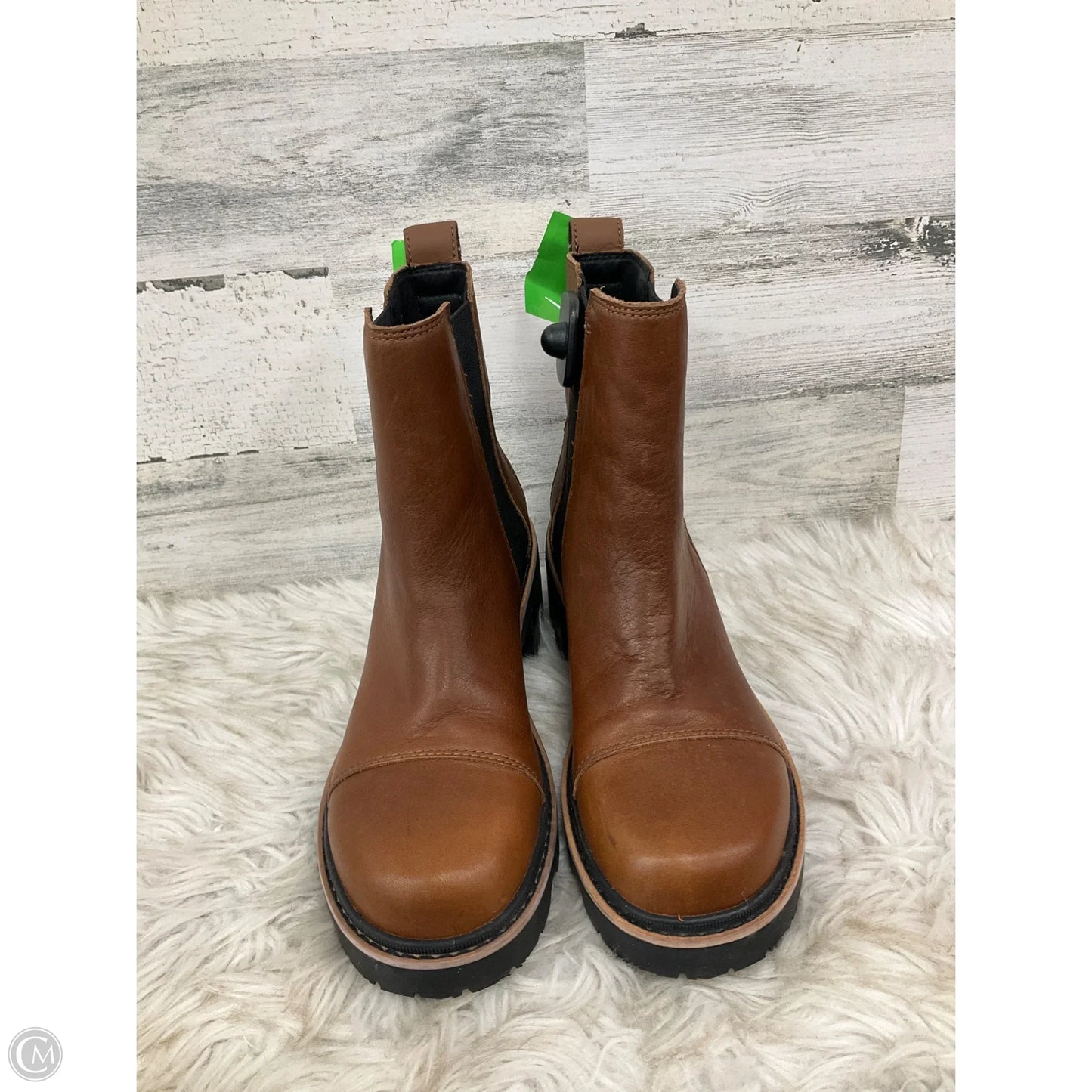 Boots Ankle Heels By Sorel In Brown, Size: 10