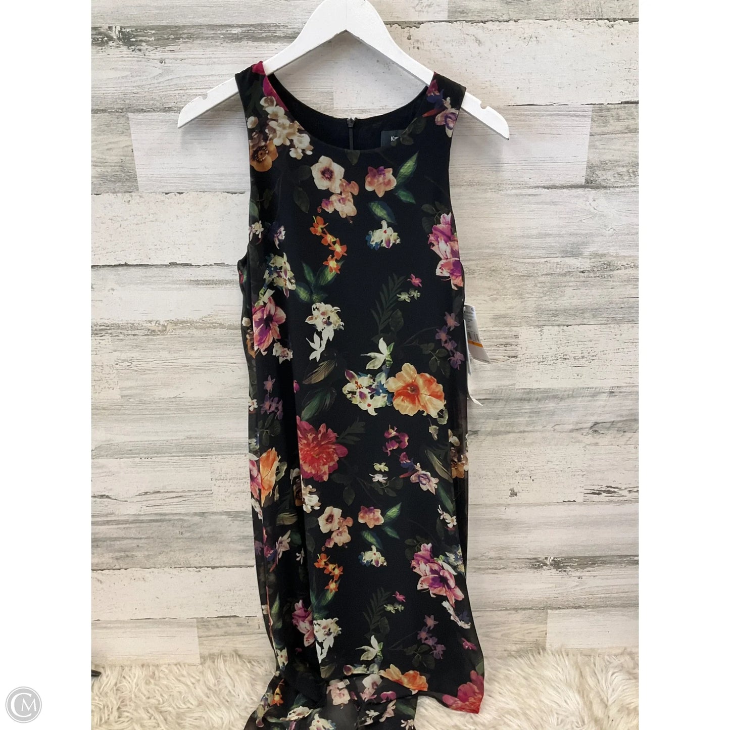 Dress Casual Midi By Karen Kane In Black & Brown, Size: S
