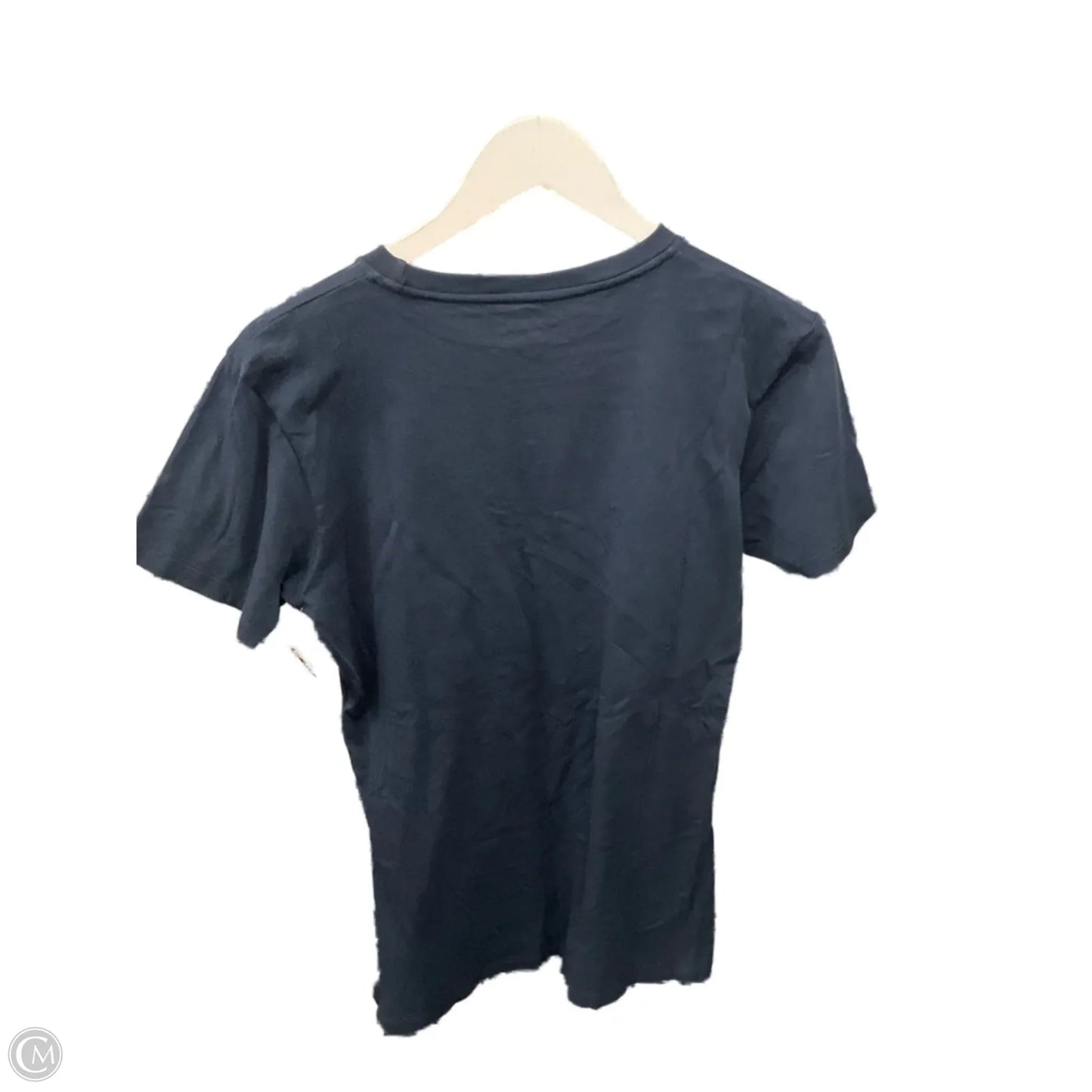 Athletic Top Short Sleeve By Champion In Navy, Size: L