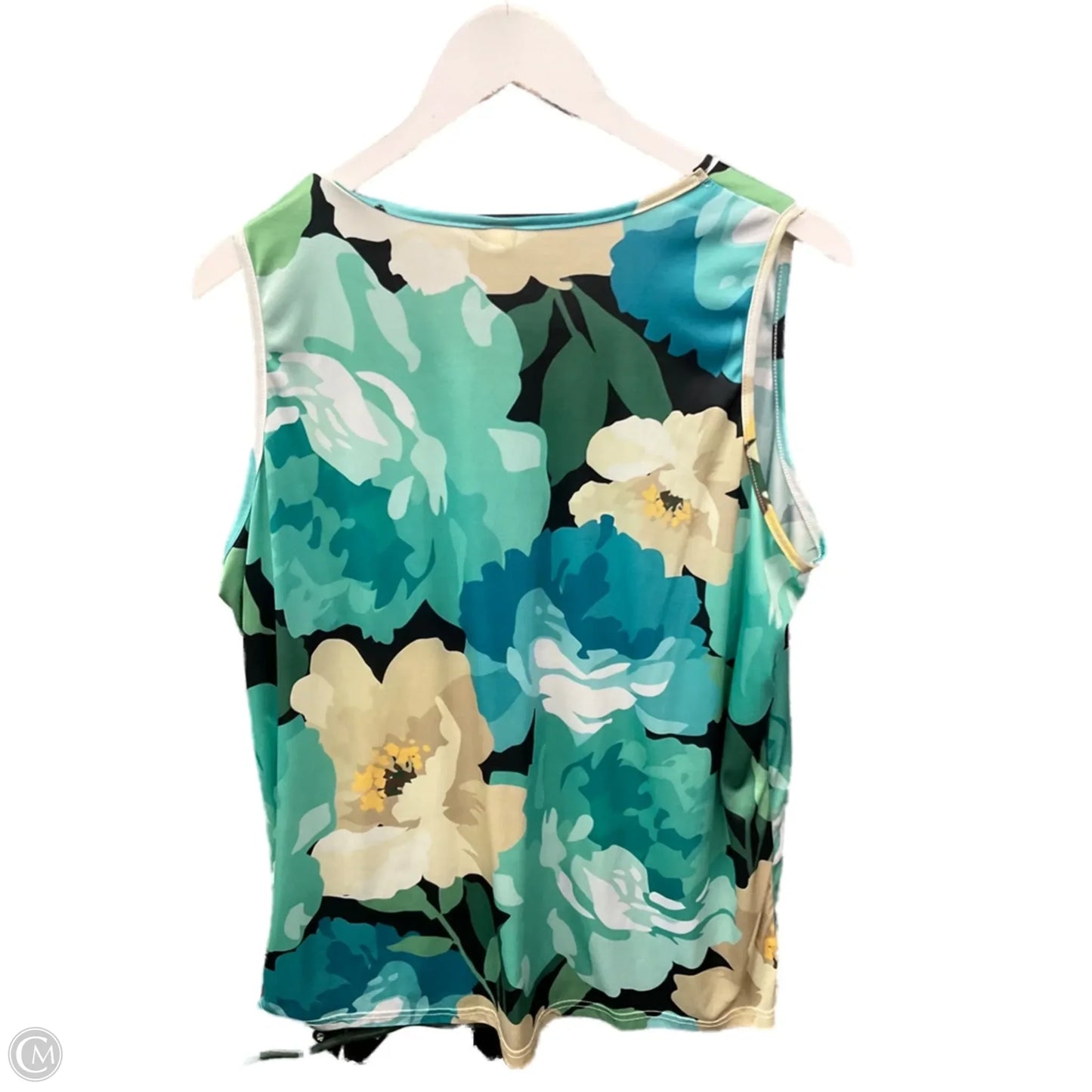 Top Sleeveless By Cme In Green, Size: 3x