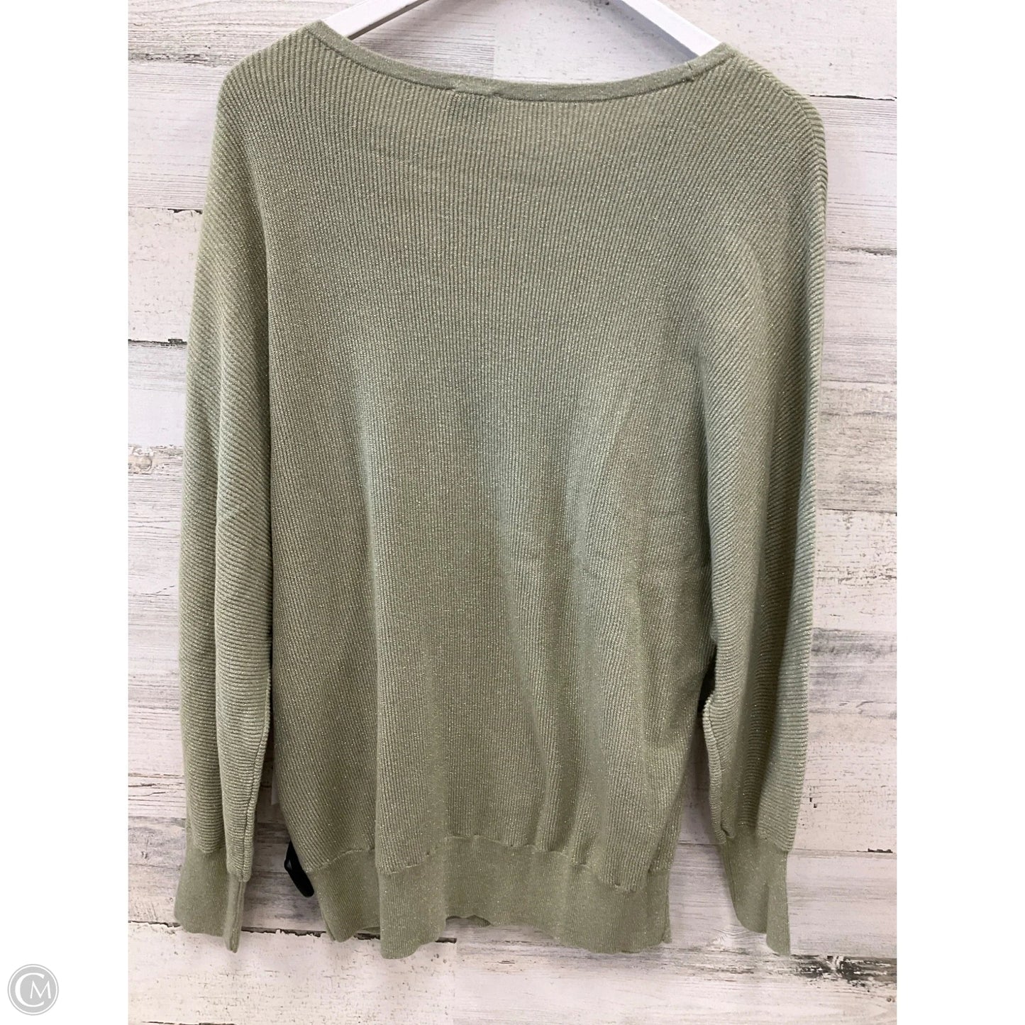 Sweater By Chicos In Green, Size: L