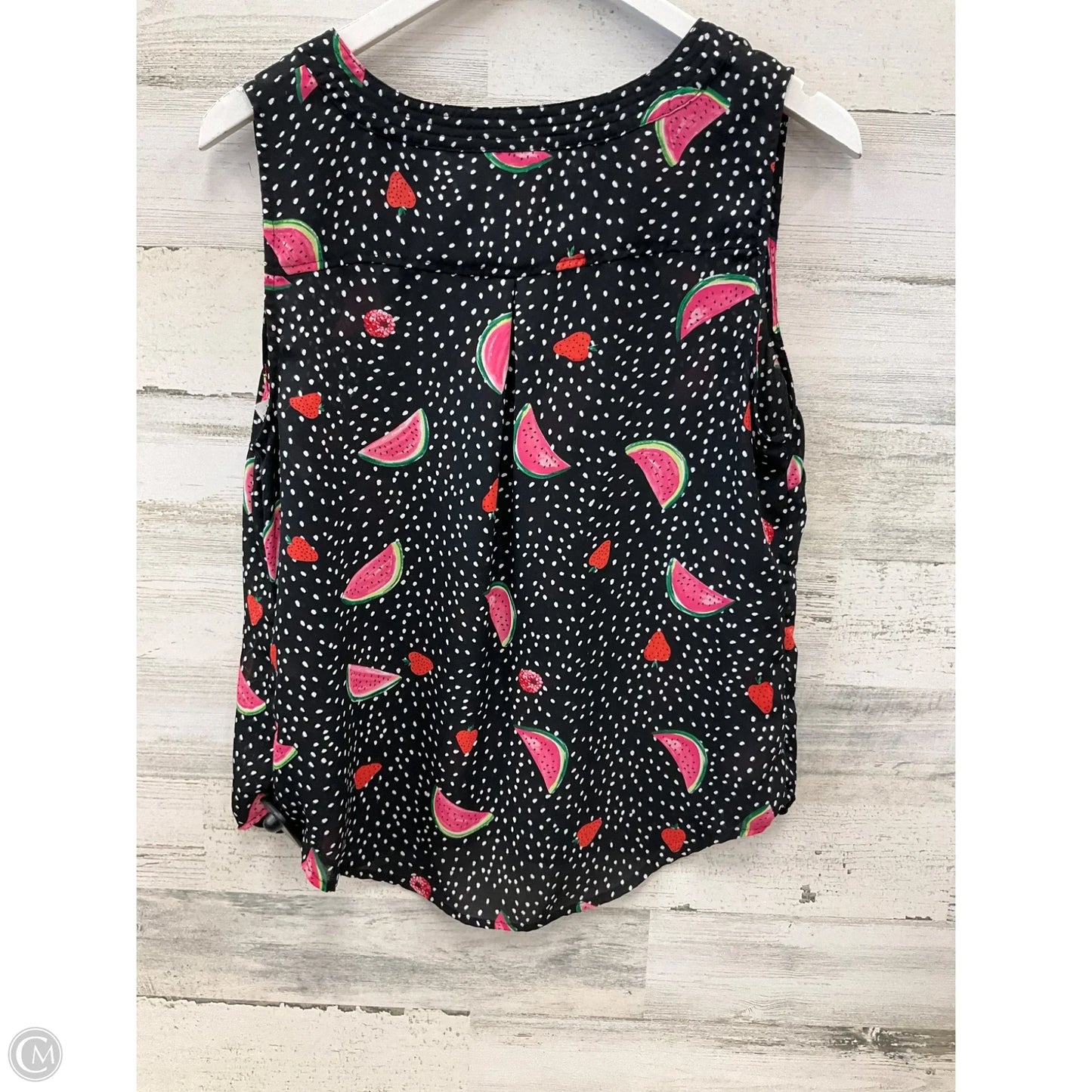 Top Sleeveless By Christopher And Banks In Black, Size: M