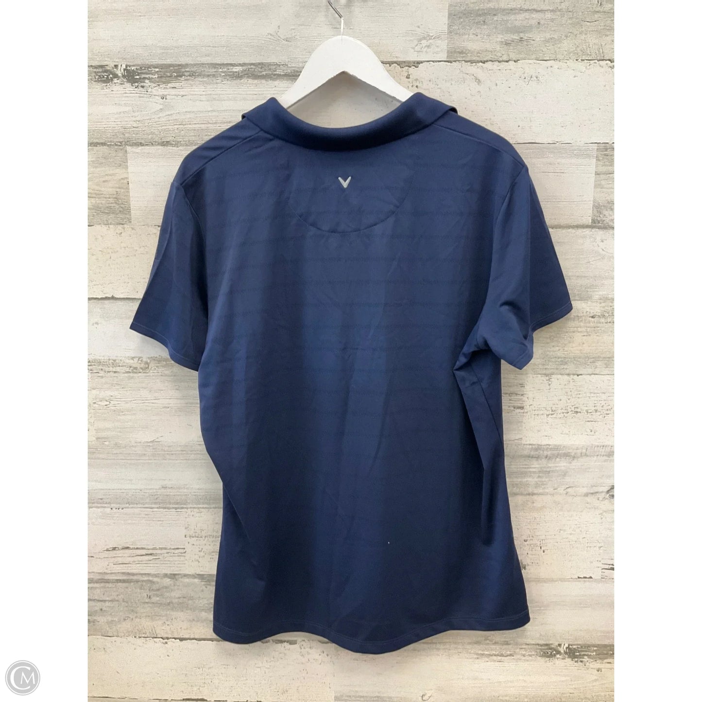 Athletic Top Short Sleeve By Callaway In Navy, Size: Xxl