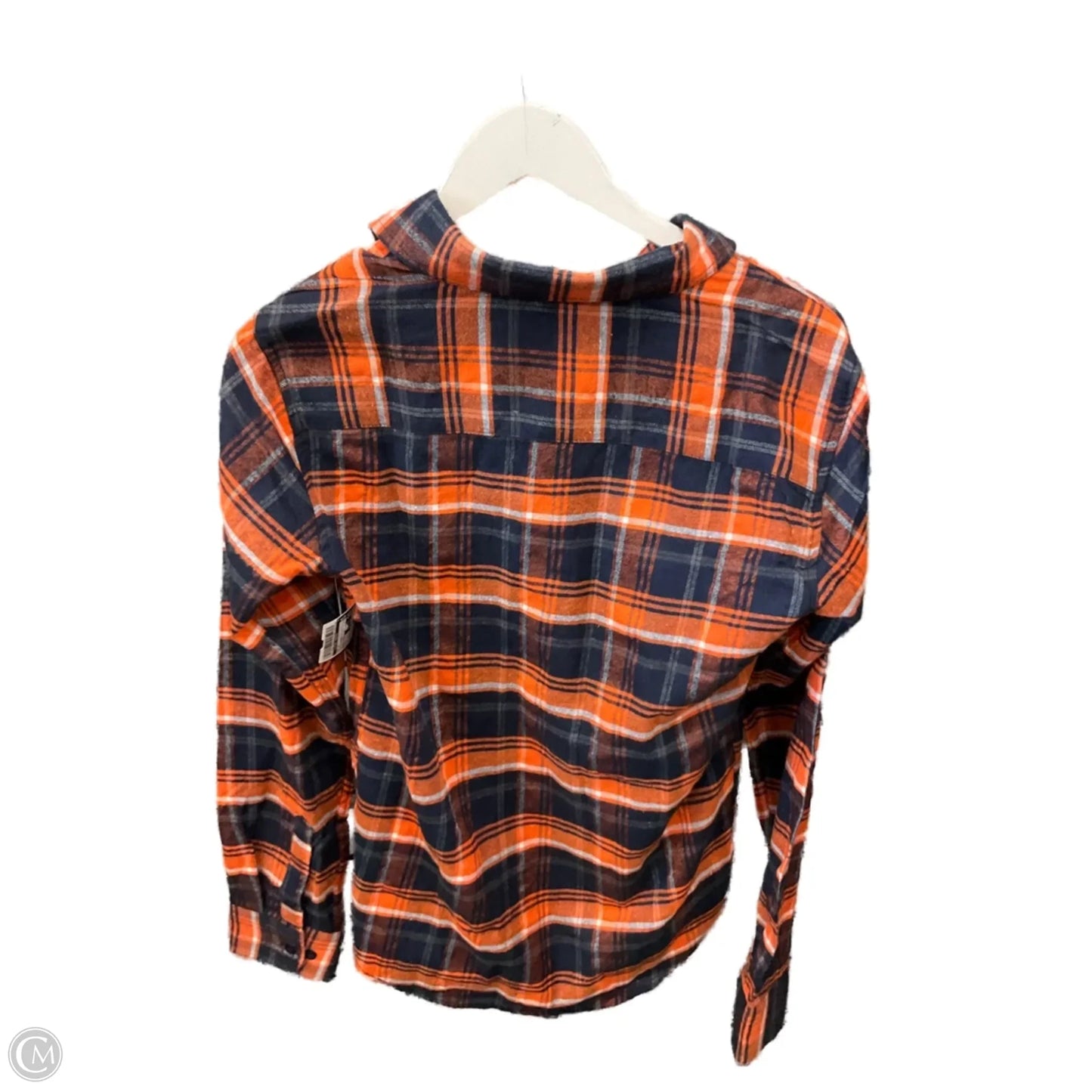 Top Long Sleeve By Clothes Mentor In Blue & Orange, Size: S