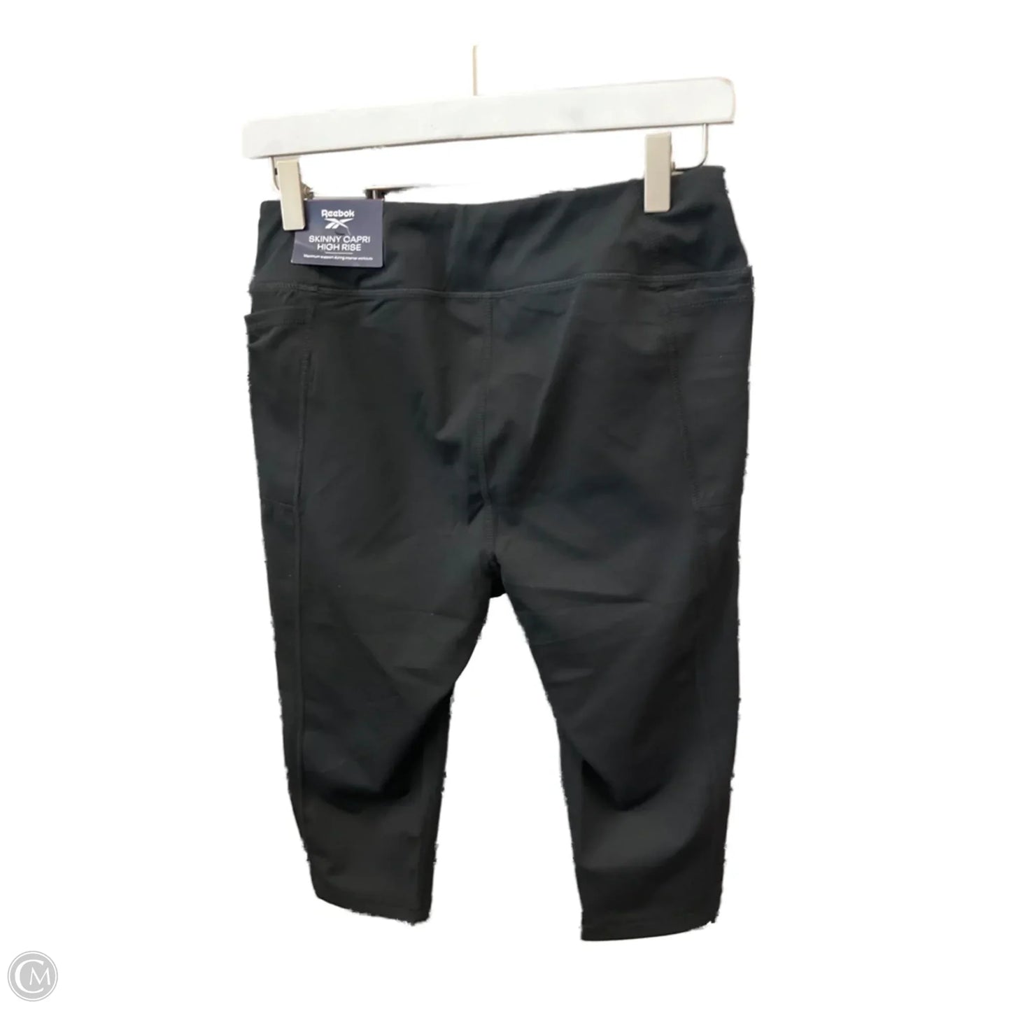 Athletic Leggings Capris By Reebok In Black, Size: M