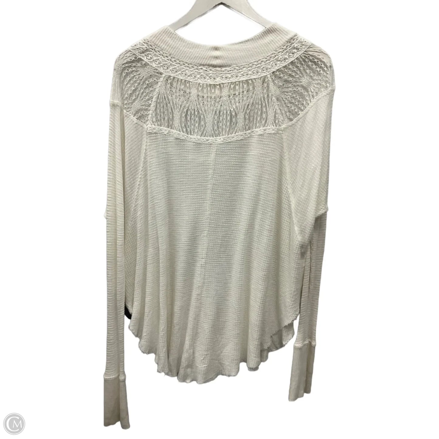 Top Long Sleeve By Free People In Cream, Size: S