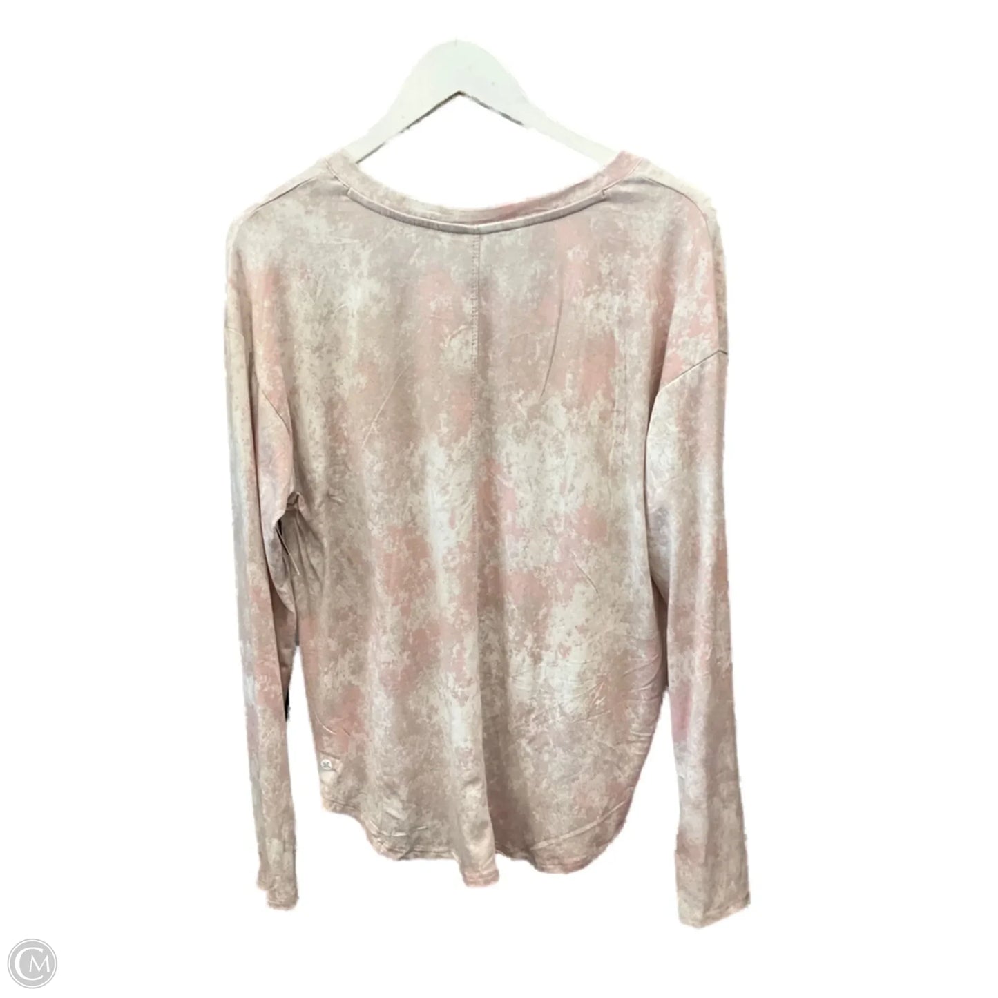 Athletic Top Long Sleeve Crewneck By Rbx In Pink, Size: L