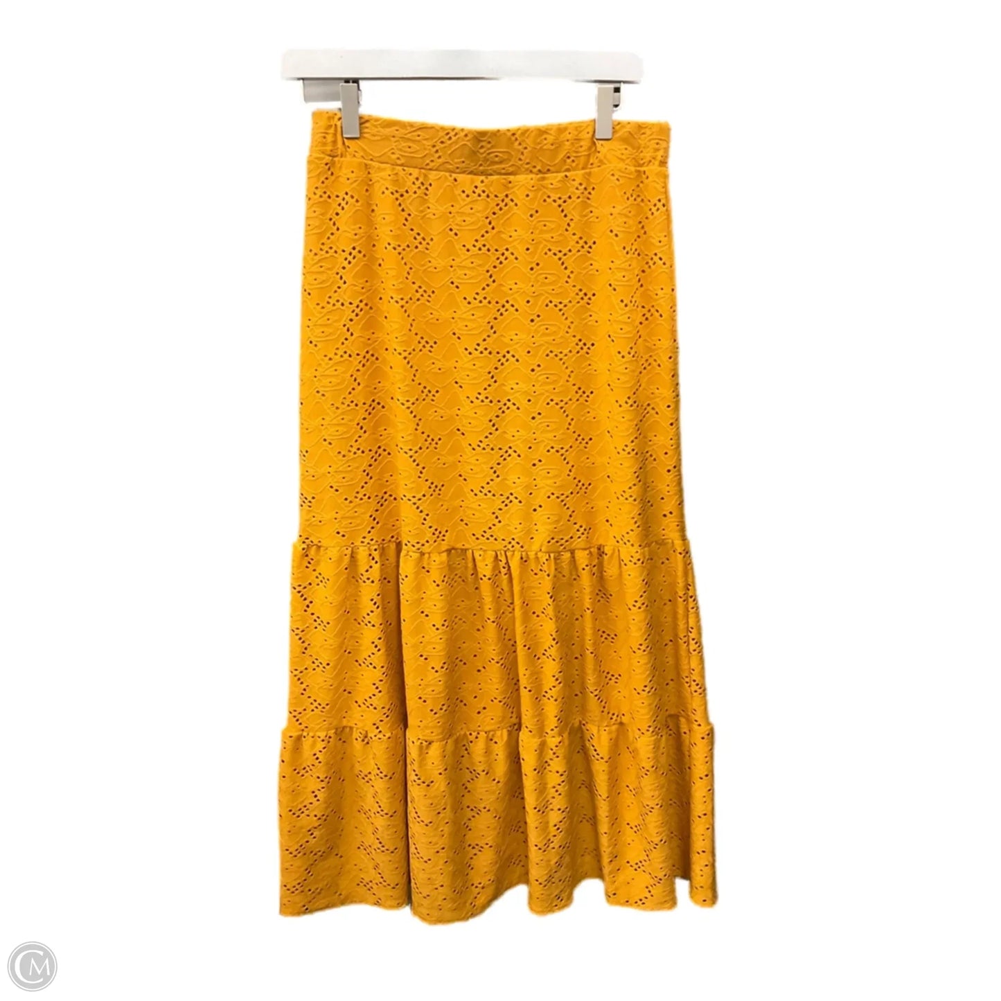 Skirt Midi By Cme In Yellow, Size: L