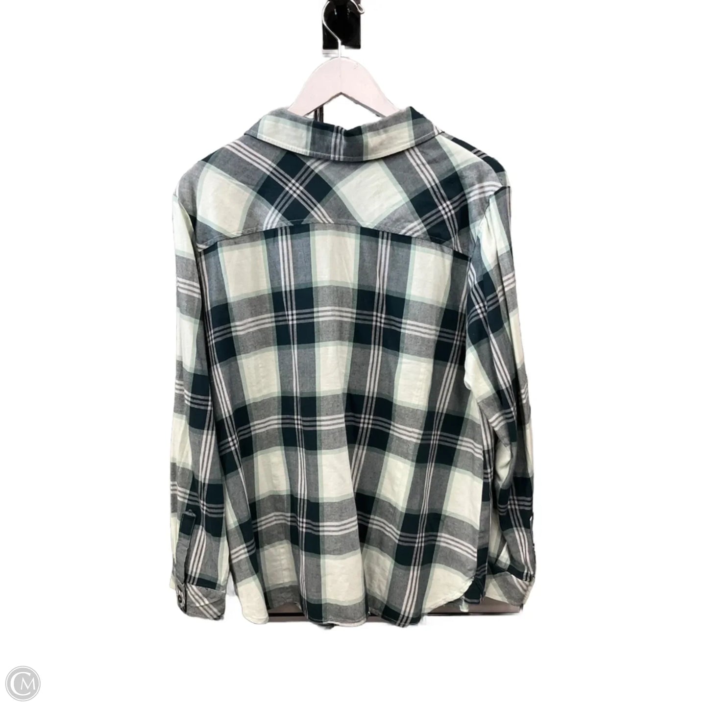 Top Long Sleeve By Christopher And Banks In Green, Size: Xl
