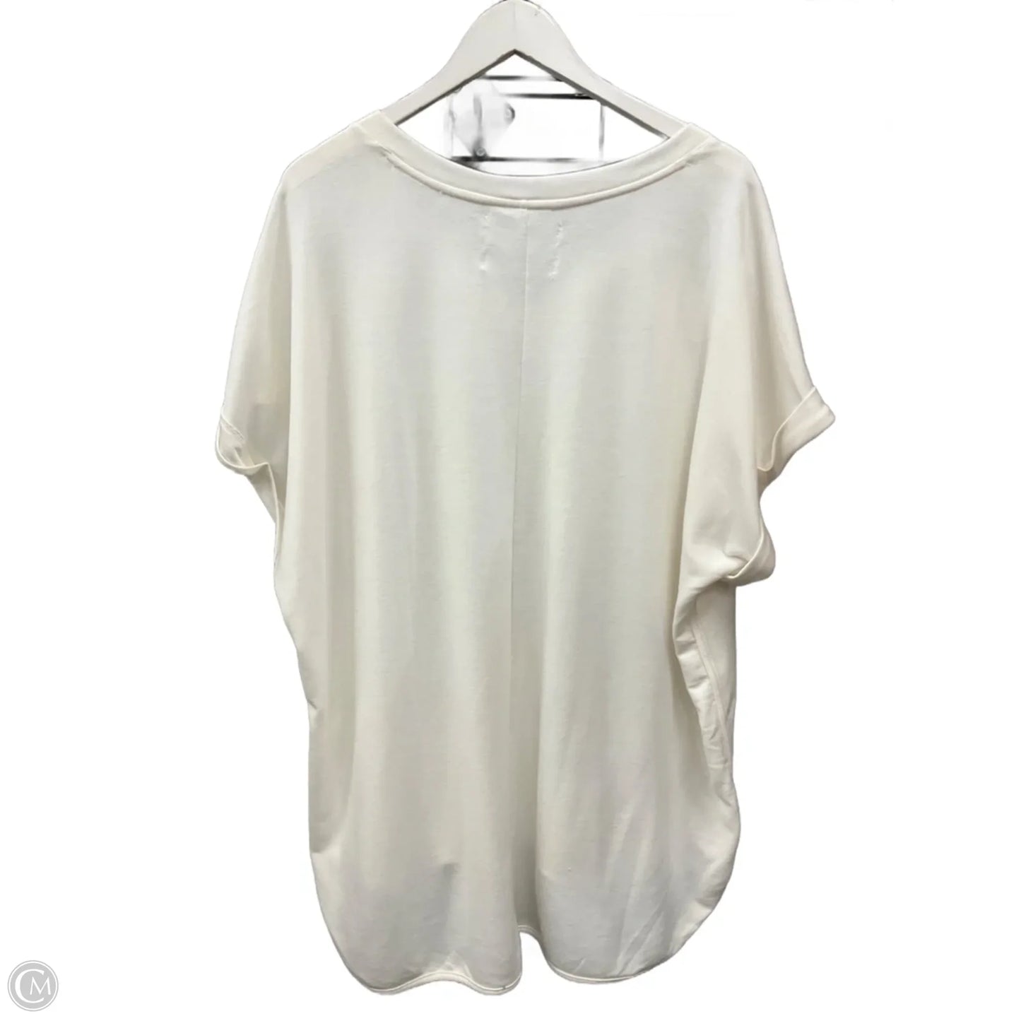 Top Short Sleeve By Cupio In White, Size: 2x