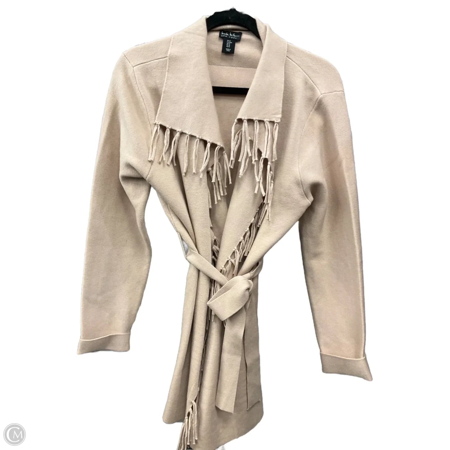 Sweater Cardigan By Nicole Michelle In Beige, Size: M